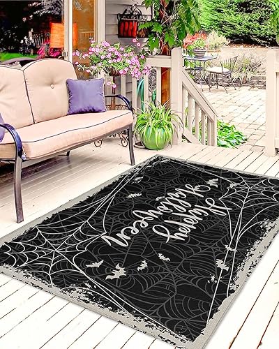 Miniatura 3 de Halloween Outdoor Area Rug 4'x6',Patio Balcony Porch Front Door Camping Camper Deck Runner Rug,Washable Carpet Indoor Living RoomKitchen,Hallway