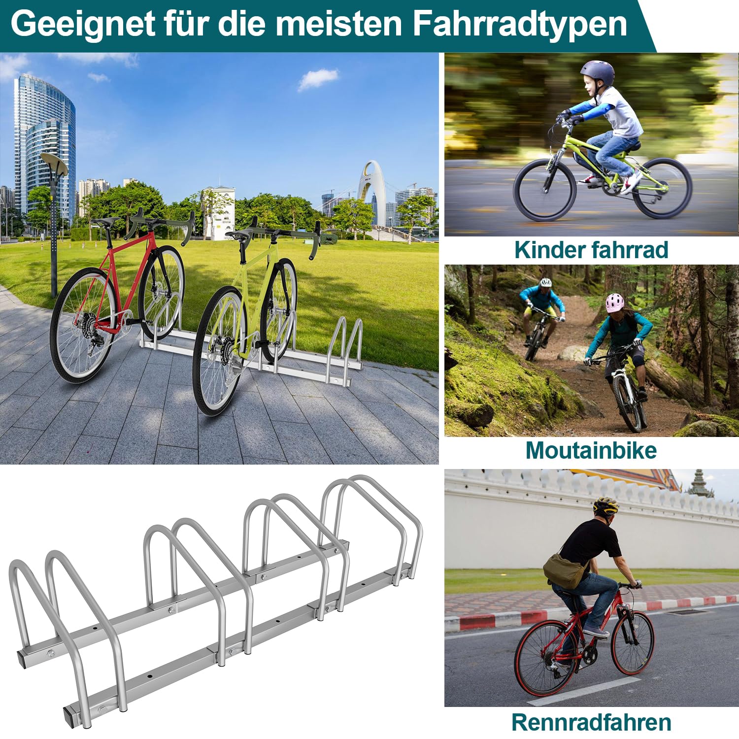 Support Pneus 35-55mm Support Vélos Ansobea 4 Places - Acier Galvanisé, Pneus 35-55mm, Montage Facile 101x32cm Support Vélos Ansobea Acier Galvanisé Support Pneus 35-55mm Support Vélos Ansobea 4 Places - Acier Galvanisé, Pneus 35-55mm, Montage Facile 101x32cm Support Vélos Ansobea Acier Galvanisé