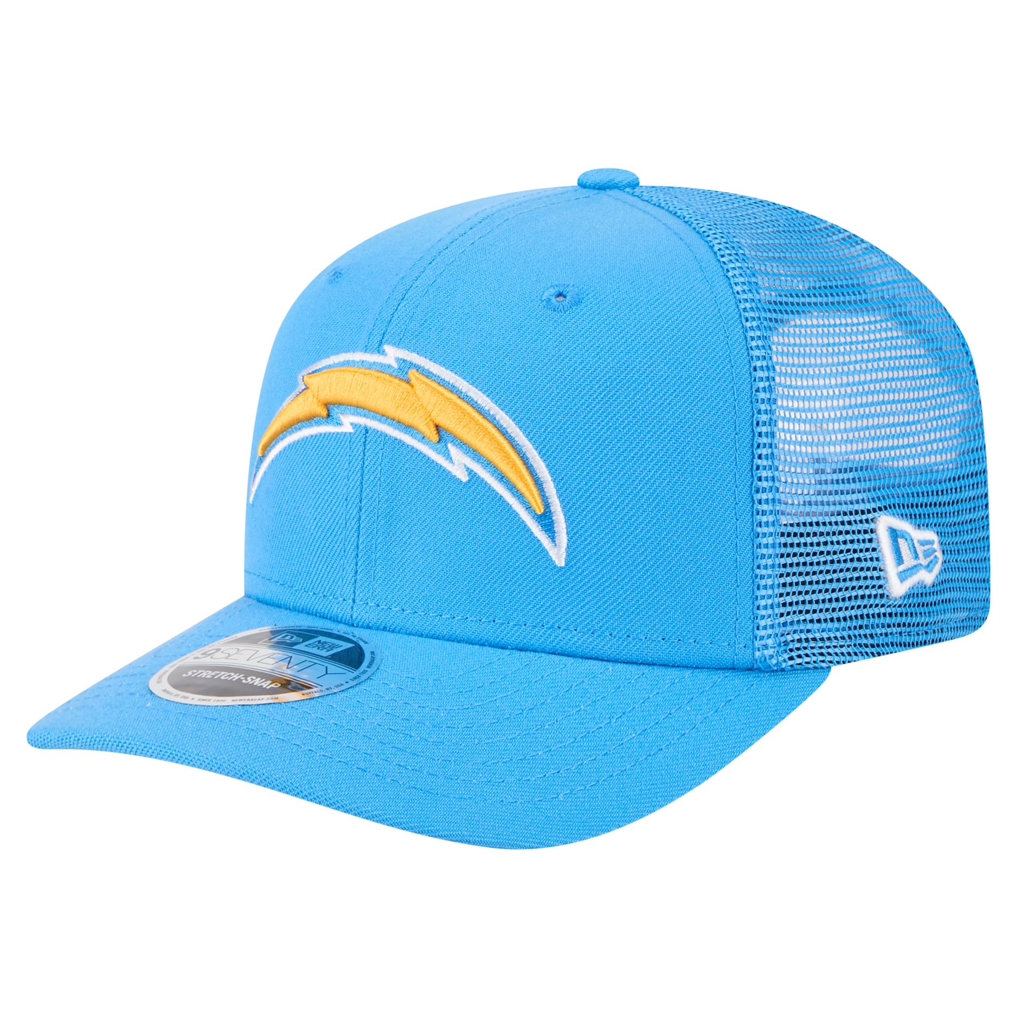 New Era Men's Sky Blue 9Seventy Trucker Snapback Cap - Los Angeles Chargers