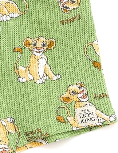 Miniatura 6 de Disney Mickey Mouse Rey León Donald Duck Simba Plutón - Conjunto de camiseta y pantalones cortos de punto gofre para recién nacidos hasta niños