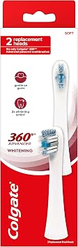 Colgate 360 Advanced Whitening Electric Toothbrush Replacement Head 2 Pack