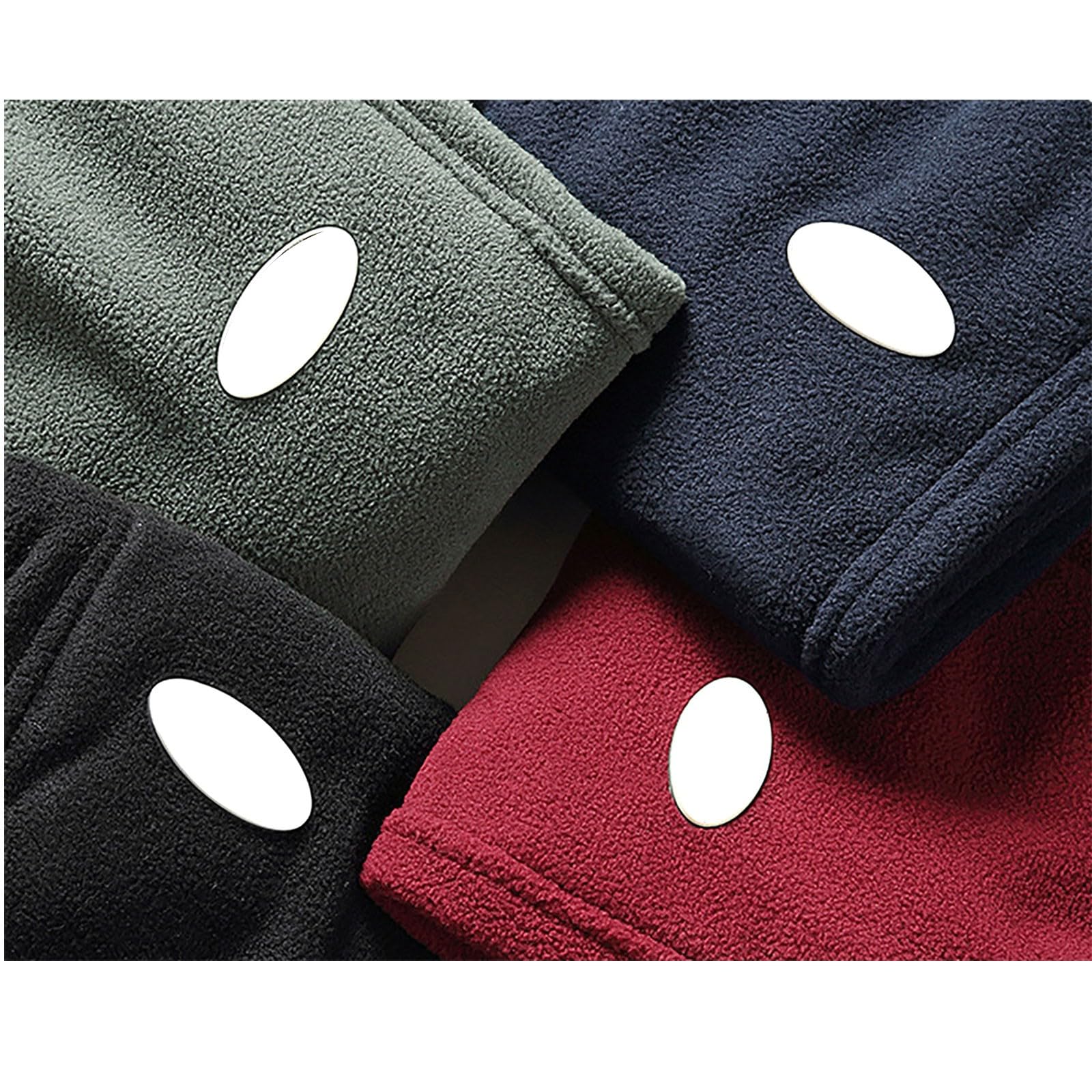 Generisch Pantaloni termici da uomo invernali, lunghi in pile, pantaloni da neve, tinta unita, per il tempo libero, con coulisse, pantaloni invernali con design termoretraibile (disponibile in taglie