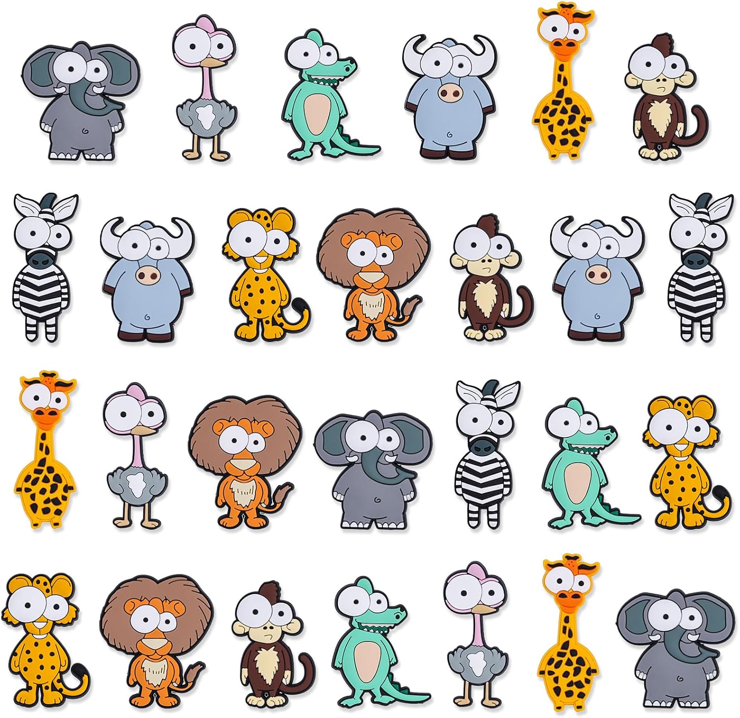 LovesTown 27Pcs Animal Magnets for Fridge?Refrigerator Magnets for Toddler Full Back Magnetic Kids Educational Learning Toy Baby Magnets Gift for Fridge Whiteboard Cute Animals Cartoon Magnets