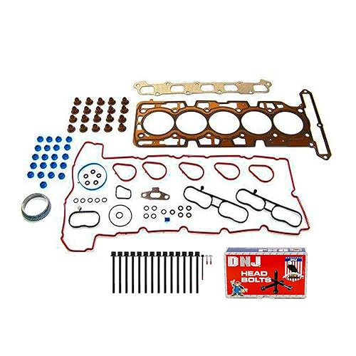 DNJ HGB3137 Juego de juntas de culata con kit de pernos de cabeza para Chevrolet, GMC, Hummer, Isuzu Canyon, Colorado, H3 3.7L L5 20V DOHC 3654cc