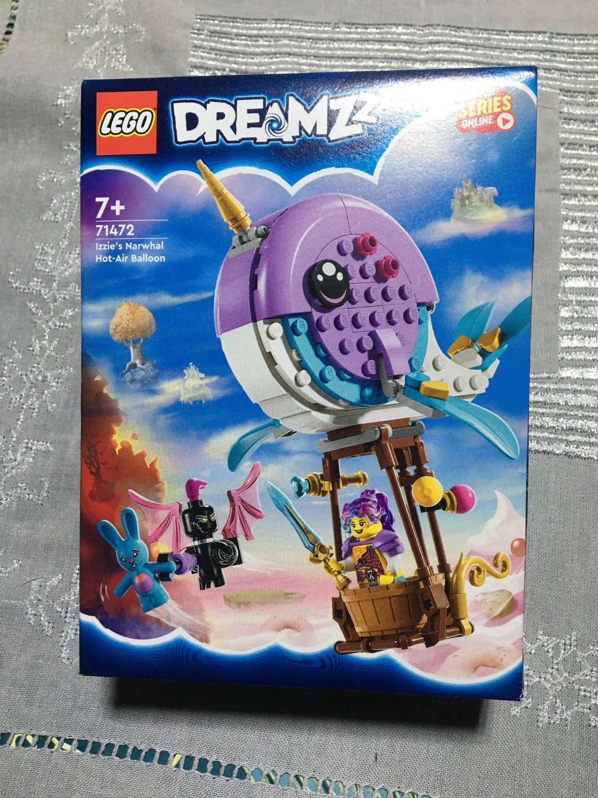 Lego 71472 DREAMZzz La Montgolfi?�re Narval d'Izzie, Jouet d'animaux Marins, Sauvetage de Lapin 