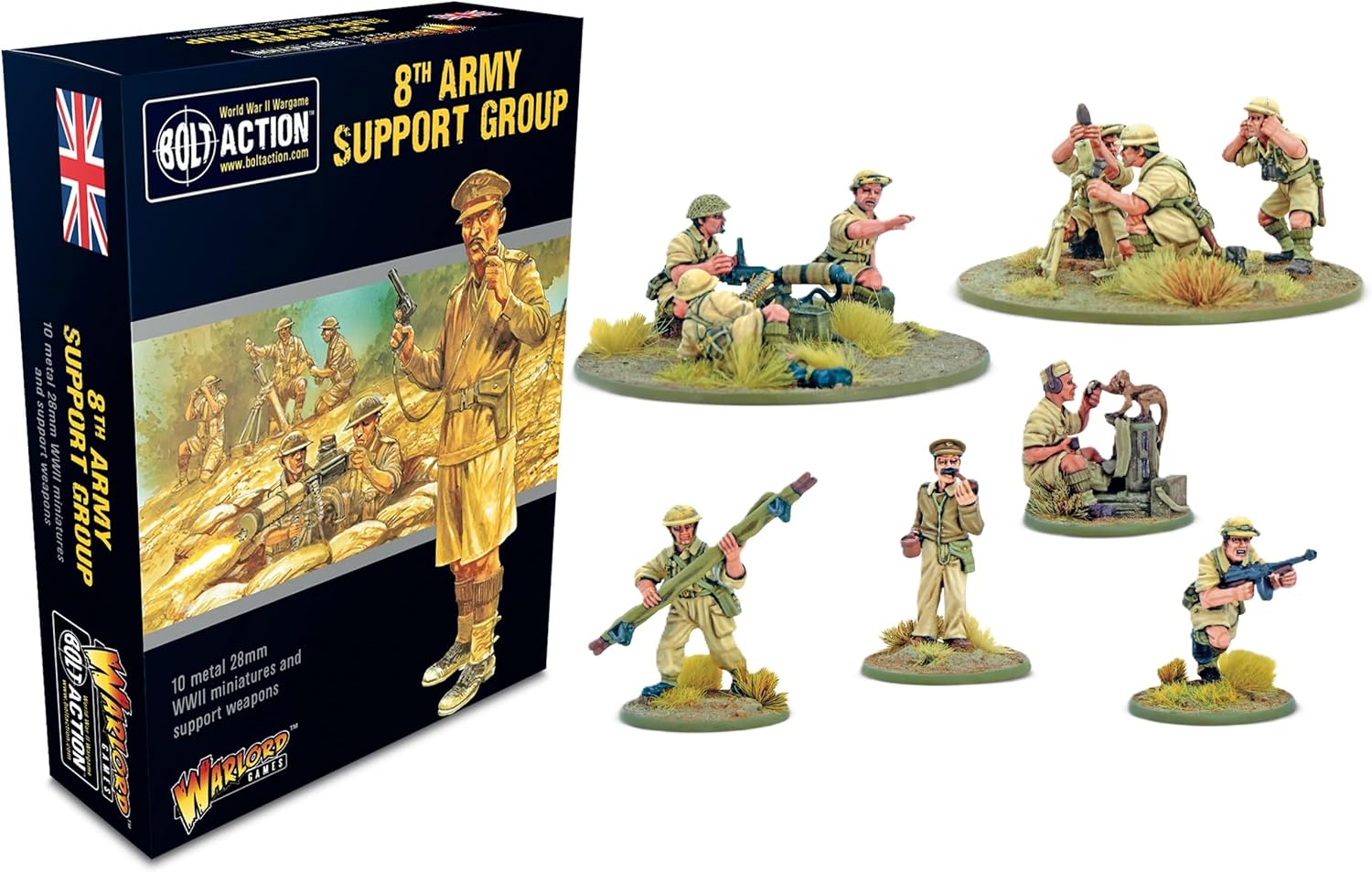 Warlord Games, Bolt Action, 8th Army Support Group, Wargaming Miniatures …