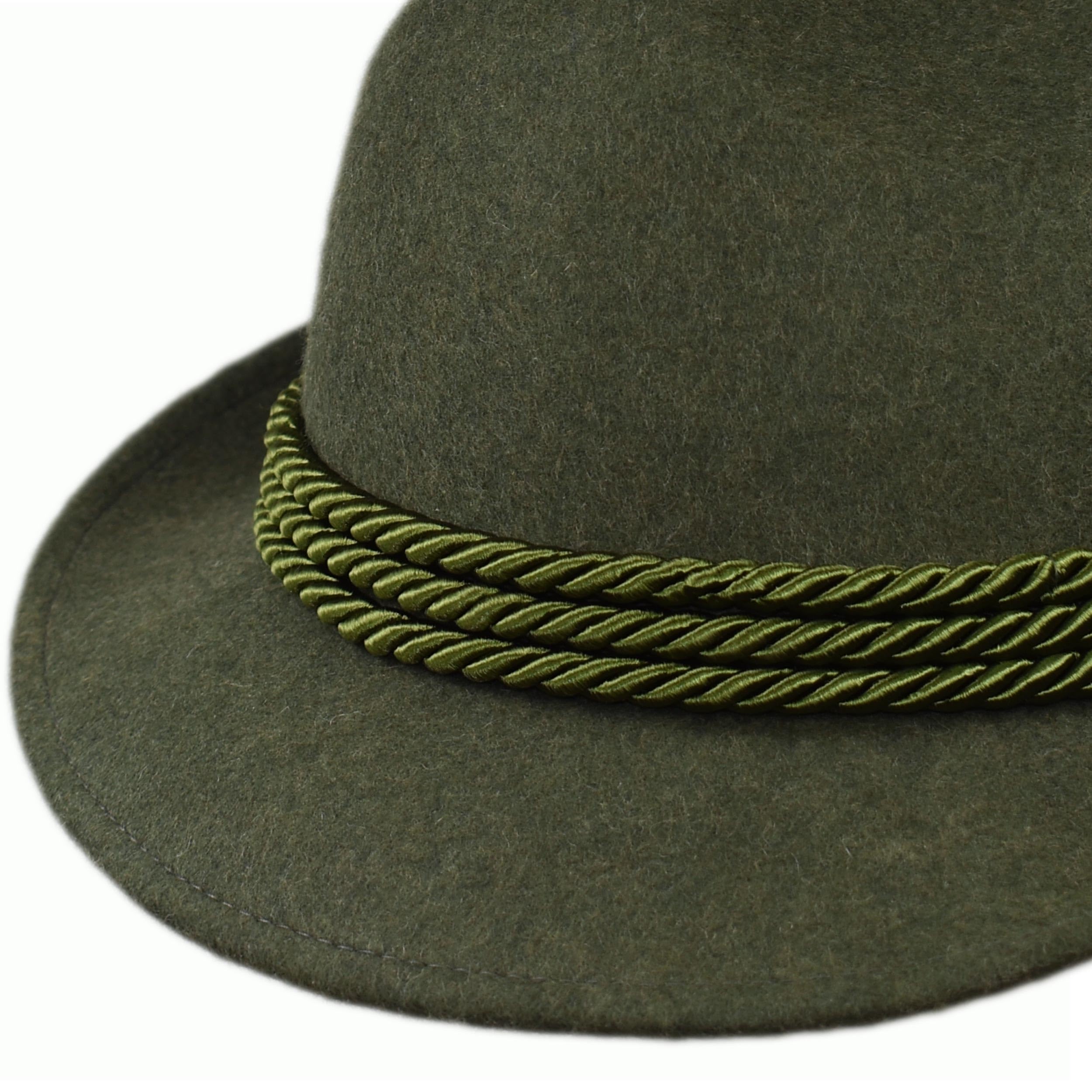 Melegari Cappello Tirolese da Montagna | Dreispitz Innsbruck | Cappello da Pastore | Contadino e Cacciatore | Loden Hut | Cappello Tradizionale