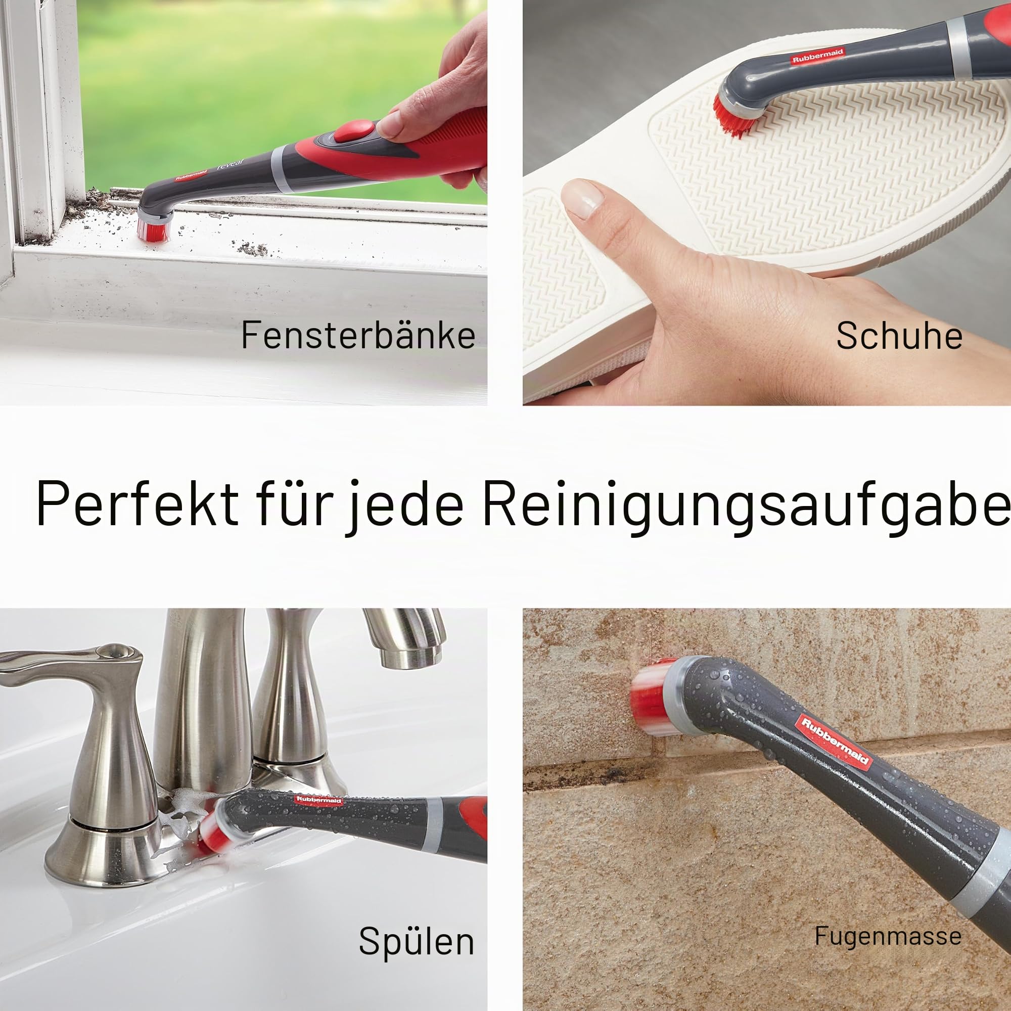 Rubbermaid Reveal Power Scrubber mit 1,27 cm Reinigungskopf (1839685)