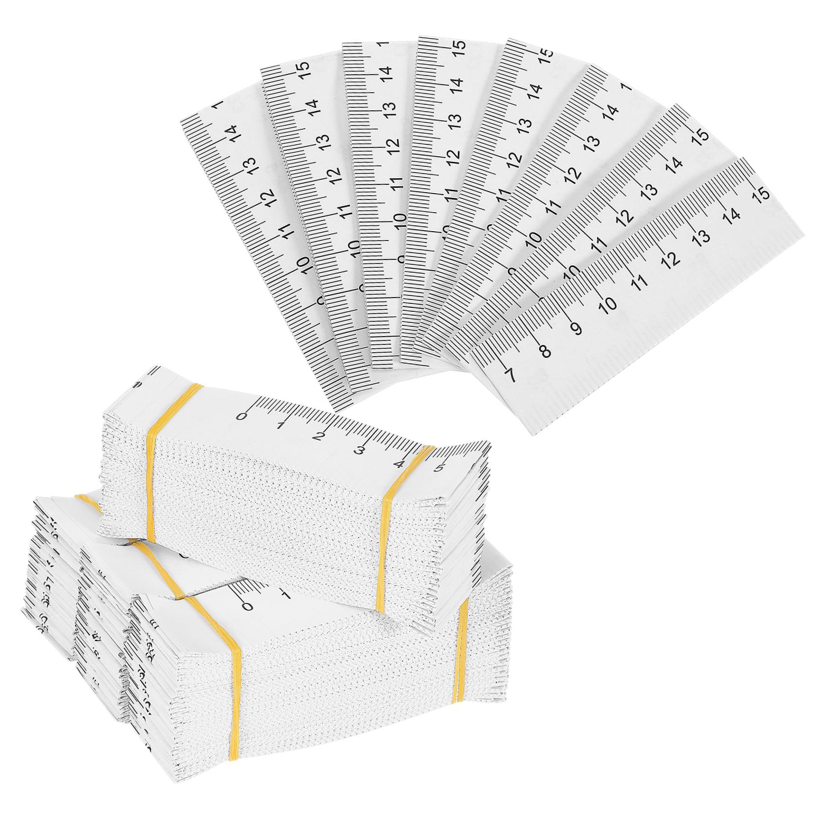 jojofuny 100Pcs Disposable Paper Tape Measures for Body - Double-Sided Flexible Measuring Ruler 1m Tailor Sewing Waist Hip Circumference Measurement
