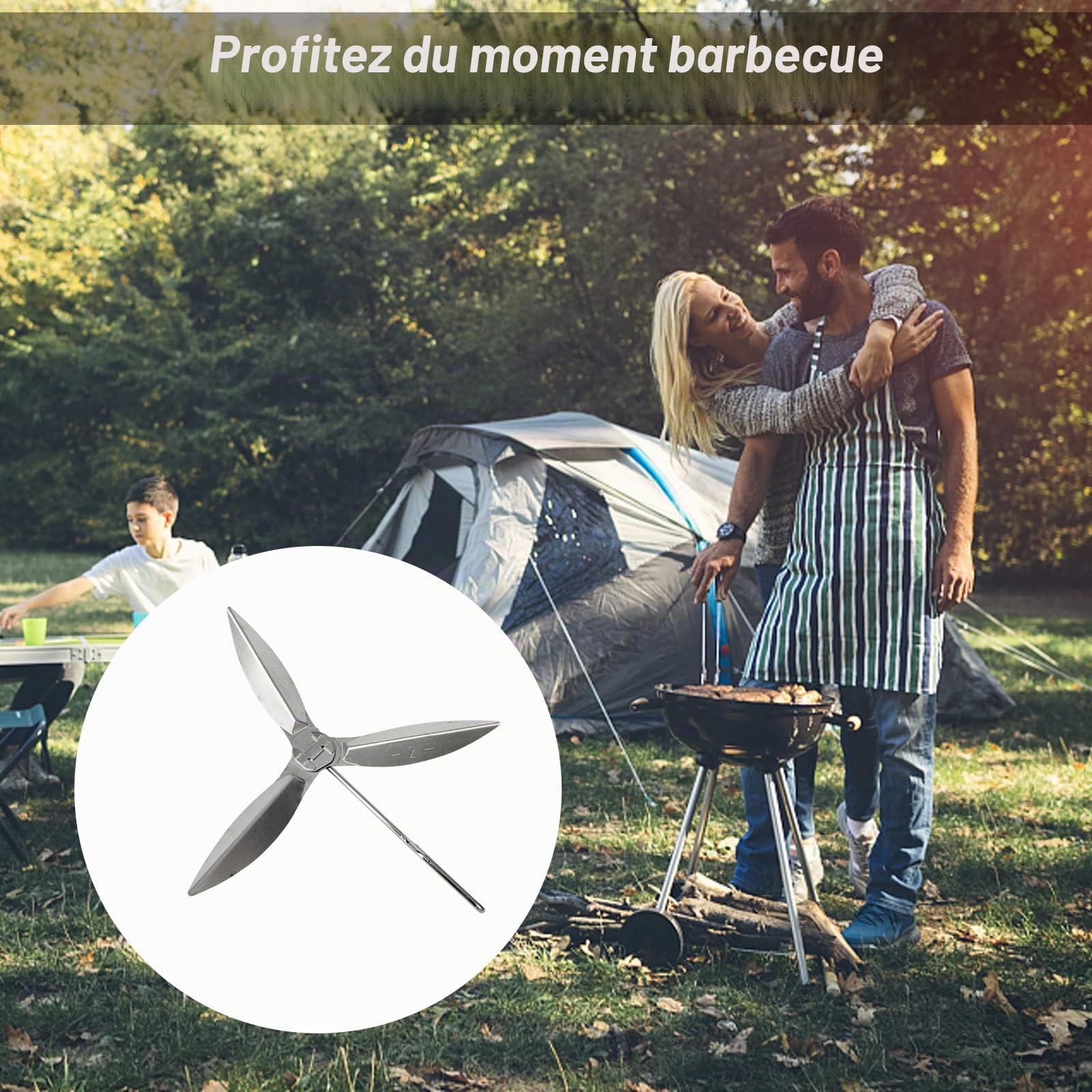Lot de 2 Systèmes de Nettoyage One Touch de 47 cm, 18-1/2-Inch Kit de Nettoyage One Touch Compatibles avec Les Pièces de Barbecue Weber 7443 90992 3618 307443 307408 90719