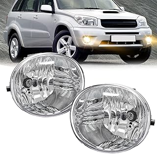Fog Light Assembly For 2004-2005 Toyota Rav4/ 2005-2007 Toyota Avalon/ 2006-2009 Toyota 4 Runner/ 2005-2006 Lexus ES330 With 9006 12V 55W Halogen Bulbs