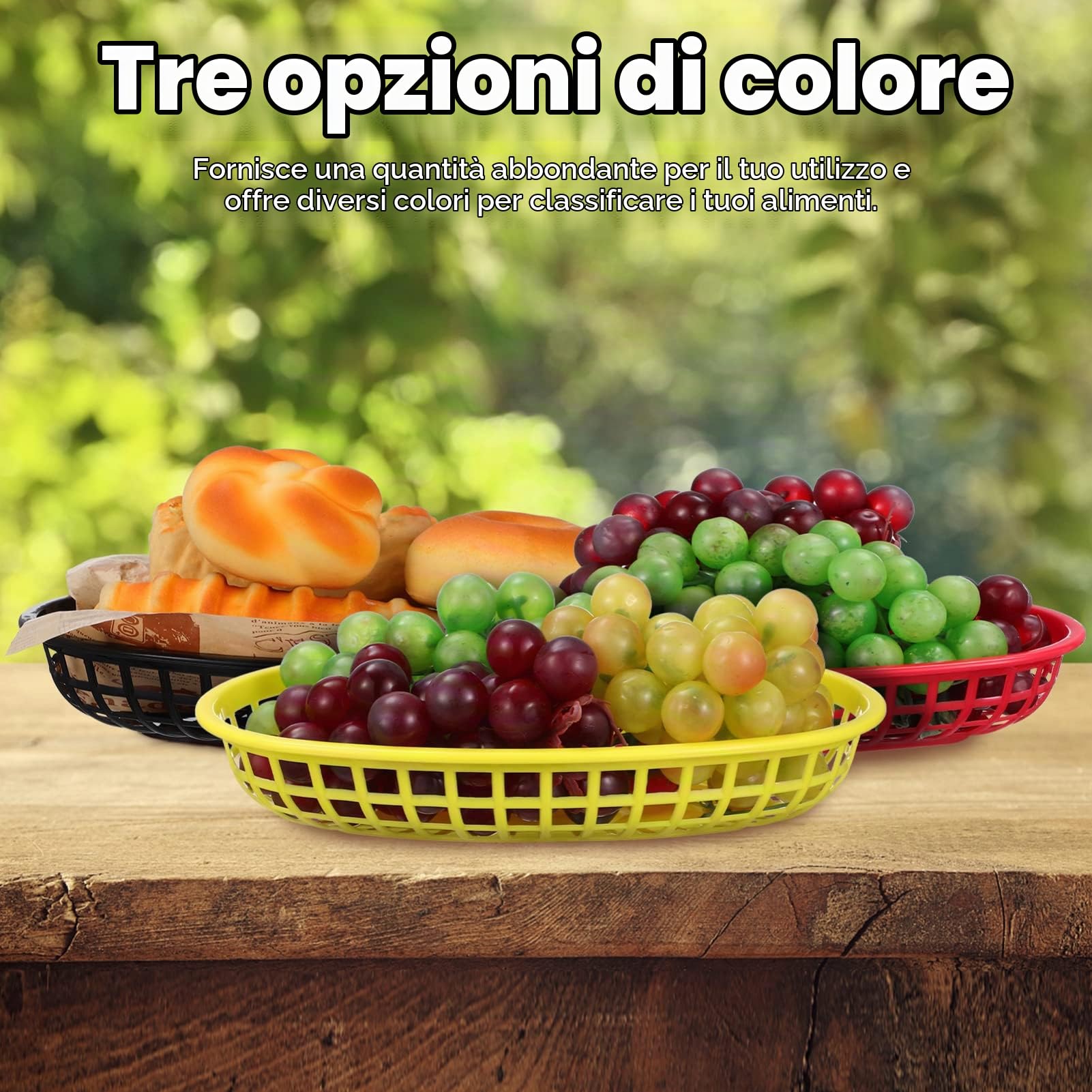 Alipis Cestini Per Fast Food 24 Pezzi Cestini Per Pane Vassoio Plastica Per Hamburger Patatine Fritte Snack Per Casa Ristorante Picnic Barbecue