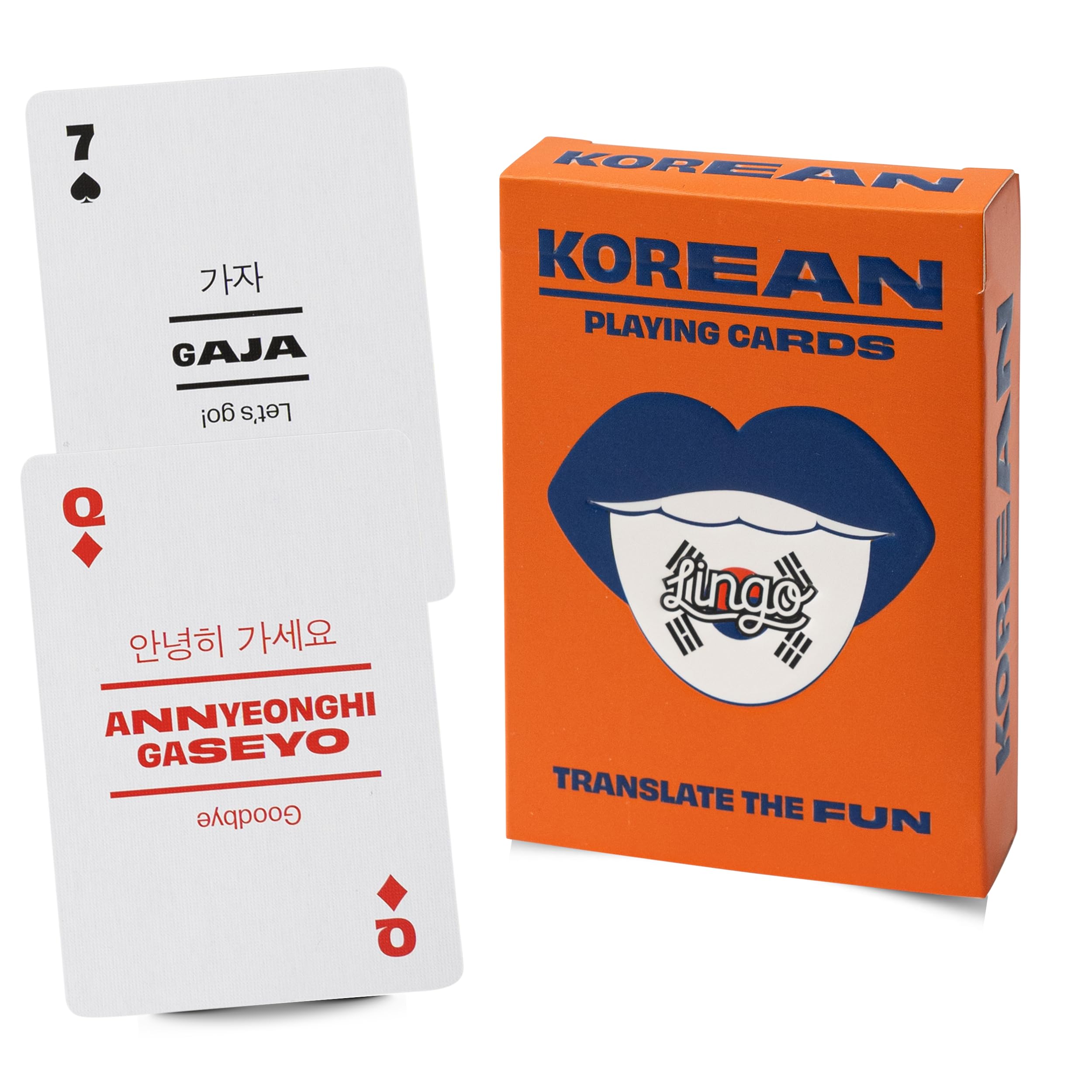 Amazon.com: Korean Lingo Playing Cards | Travel Flashcards | Learn