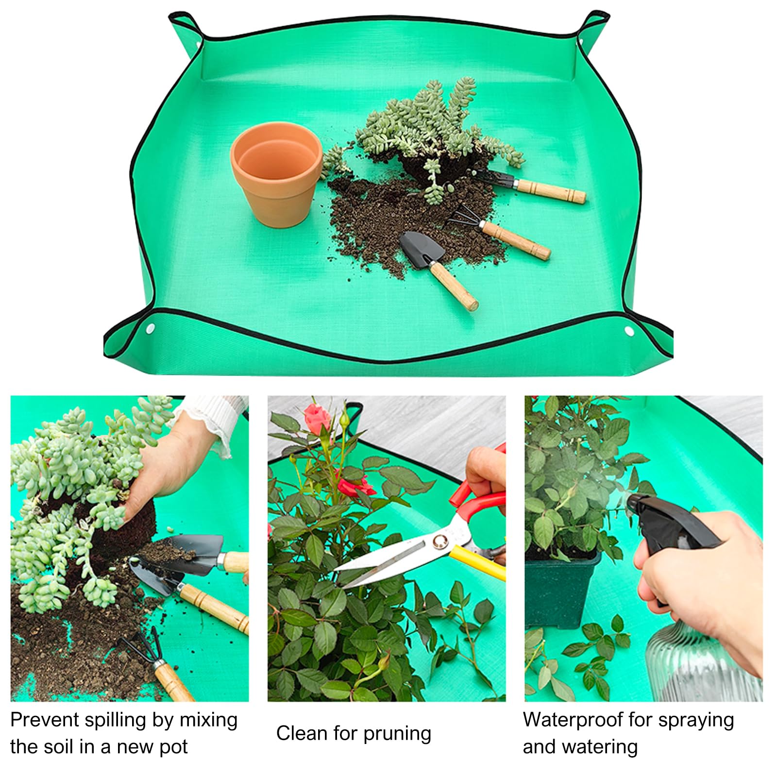 Pflanzen-Umtopfmatte – Wasserdicht, 74x75 Cm, Für Sukkulenten & Zimmerpflanzen