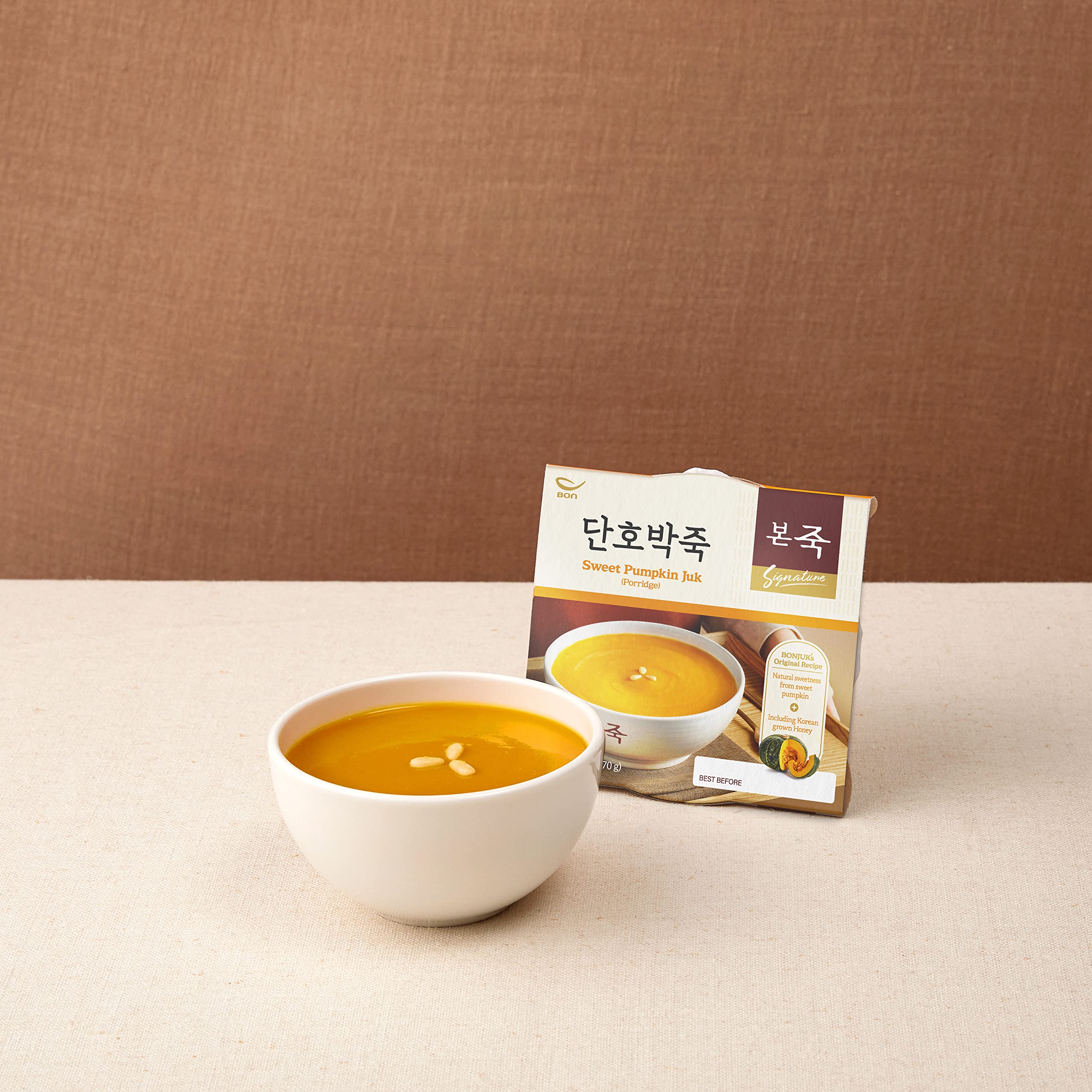Amazon.com: BONJUK Sweet Pumpkin Juk(Porridge) Bowl - Korean soup