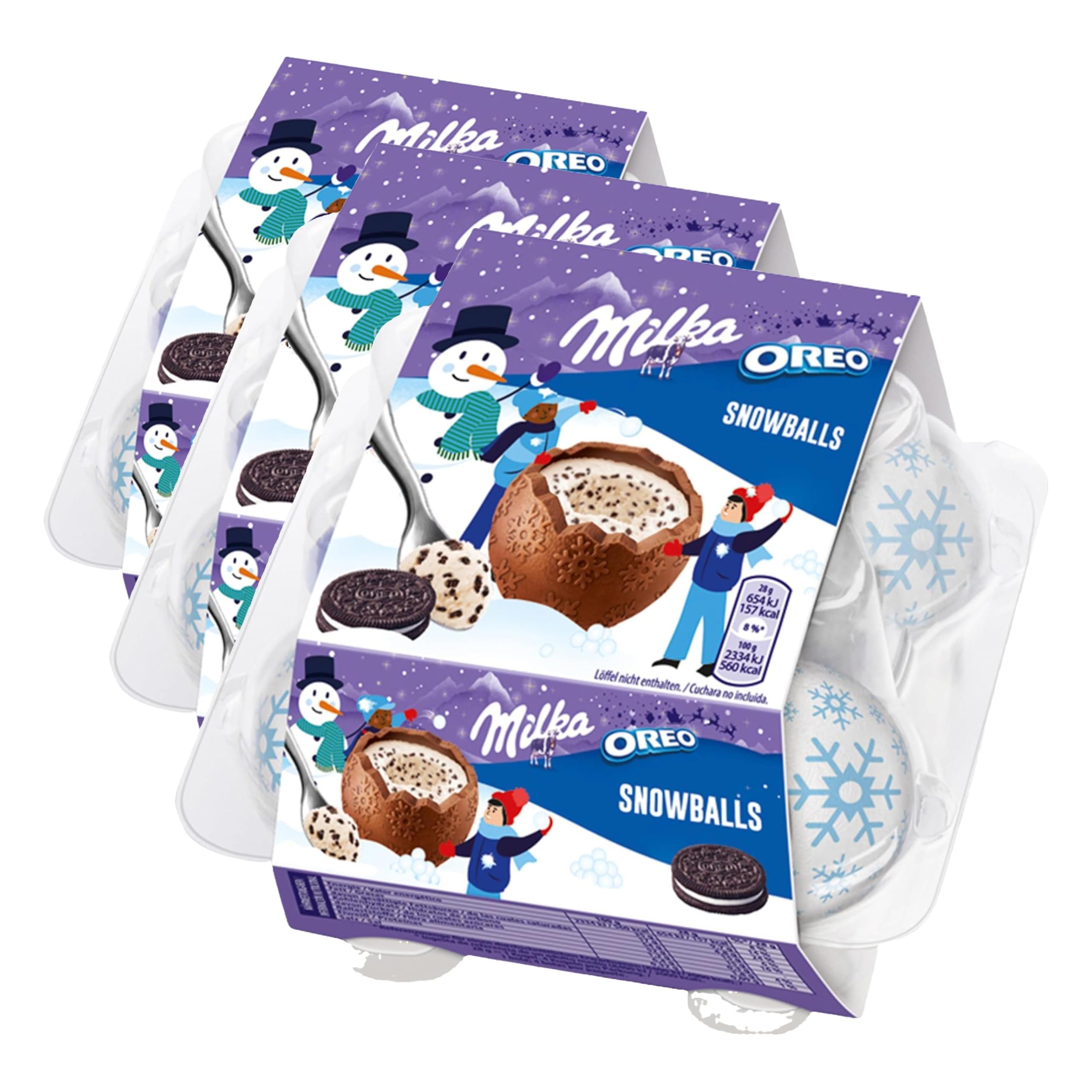 Milka Snowball Oreo Kurabiye 112 Gram (3 paketi)