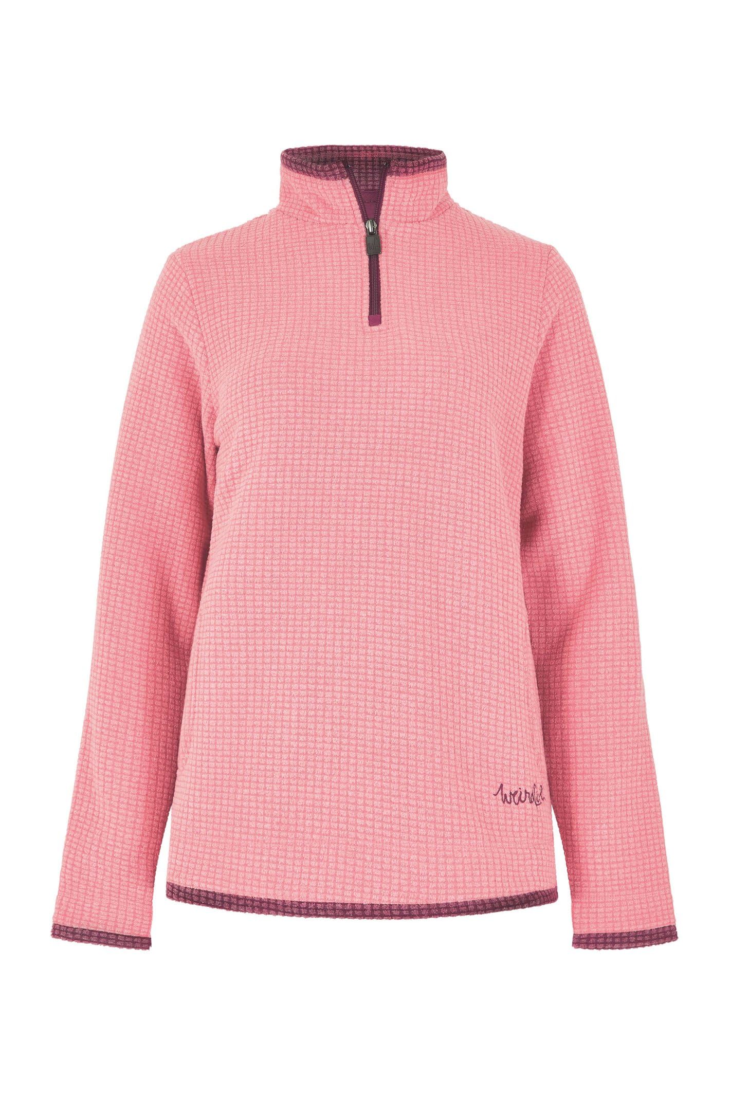 Weird Fish Beye 1/4 Zip Grid Fleece Light Coral Size 22. (Jumper/Sweater/Fleece)