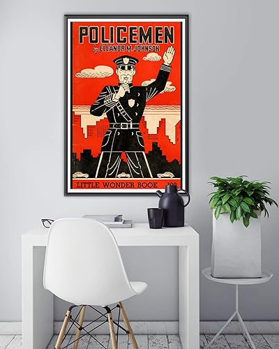 Vintage 1941 "Policemen" Book POSTER (up to full-size 24" x 36") - Cops - Police - Little Wonder Book - Service - Vintage - Classic - Kids