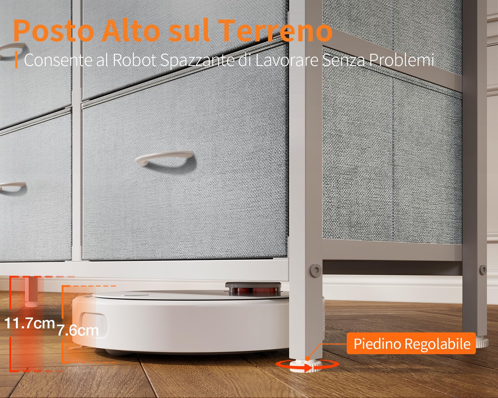 ODK Cassettiera Como Camera da Letto,con 2 Prese e 2 Porte di Ricarica USB,Contiene 6 Cassetti Grandi Cassettiera Cameretta,Comò Camera da Letto Cassettiere e Credenze Per Soggiorno,Bianco