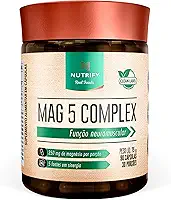Nutrify Complexo Mag 5 – 90 Cápsulas - Suplemento Fonte de Magnésio para Equilíbrio e Bem-Estar
