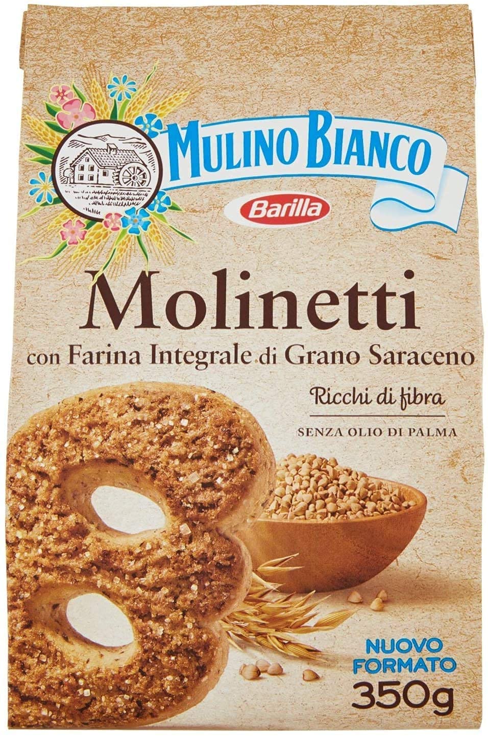MULINO BIANCO - BISCOTTI MOLINETTI 350 gr BOX 12 PEZZI