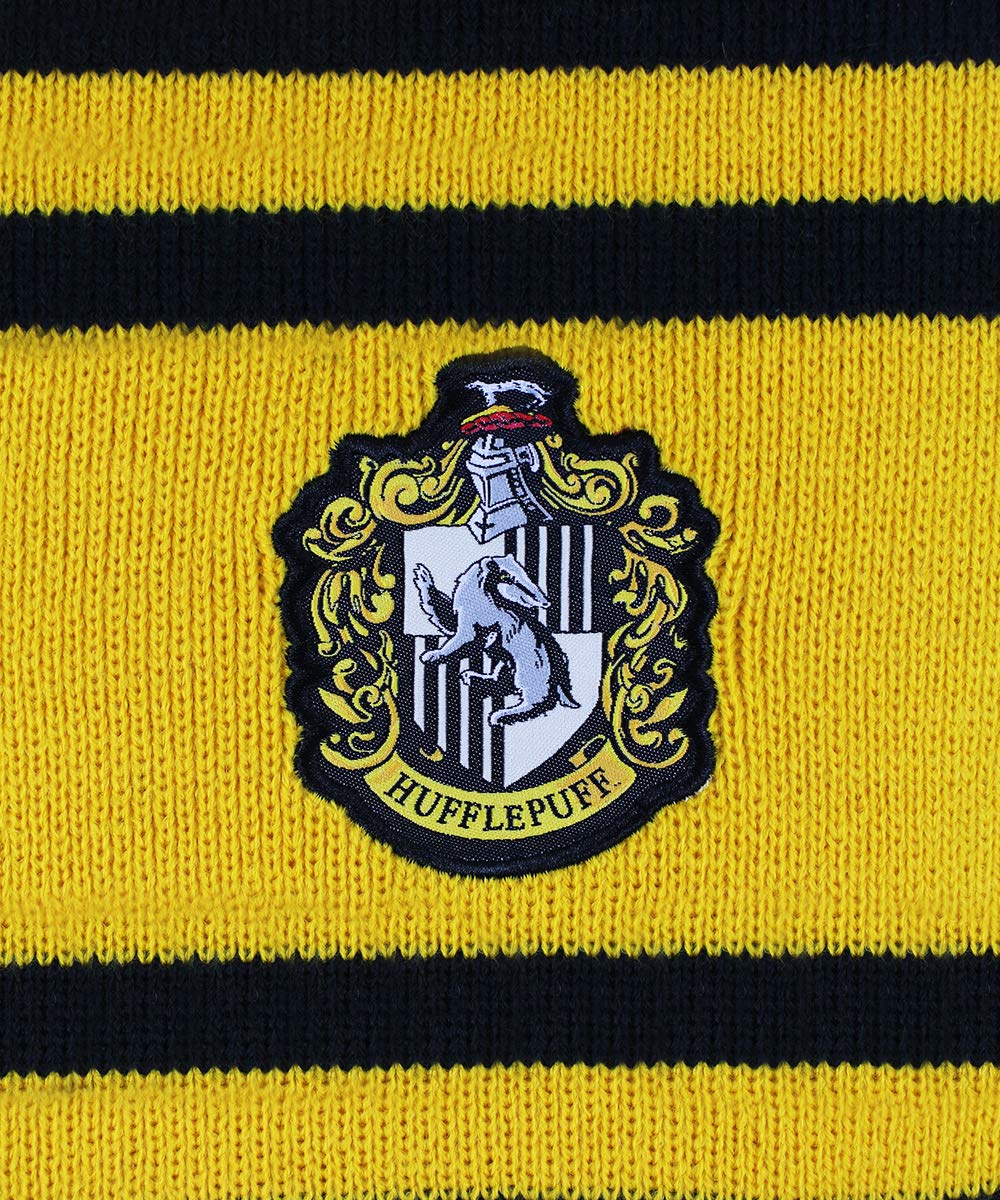 HARRY POTTER SCARF OFICIAL Casa de Hufflepuff Hogwarts School of Magic - Licencia ORIGINAL WARNER BROS
