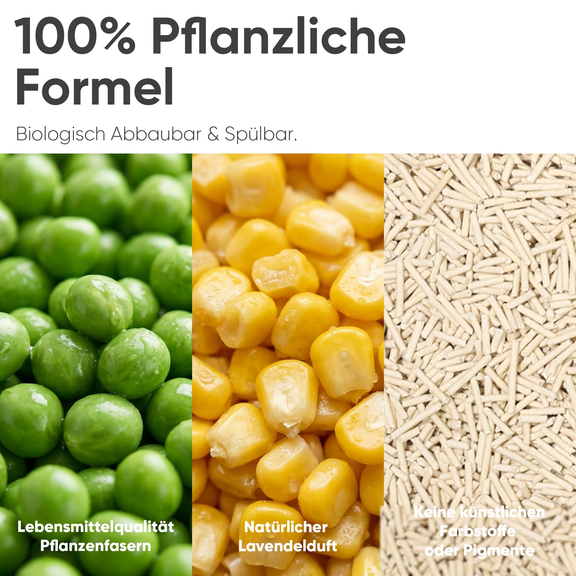 FUKUMARU Tofu Katzenstreu 10.8kg, schnell klumpstreu für Katzen, Gemischtes Maispellets, Staubfrei und Leicht klumpend, Geruchskontrolle, spült in der Toilette, Geringe Rückstände