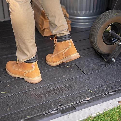 Miniatura 10 de Lifetime Cobertizo de almacenamiento moderno para exteriores de 8 x 5 pies