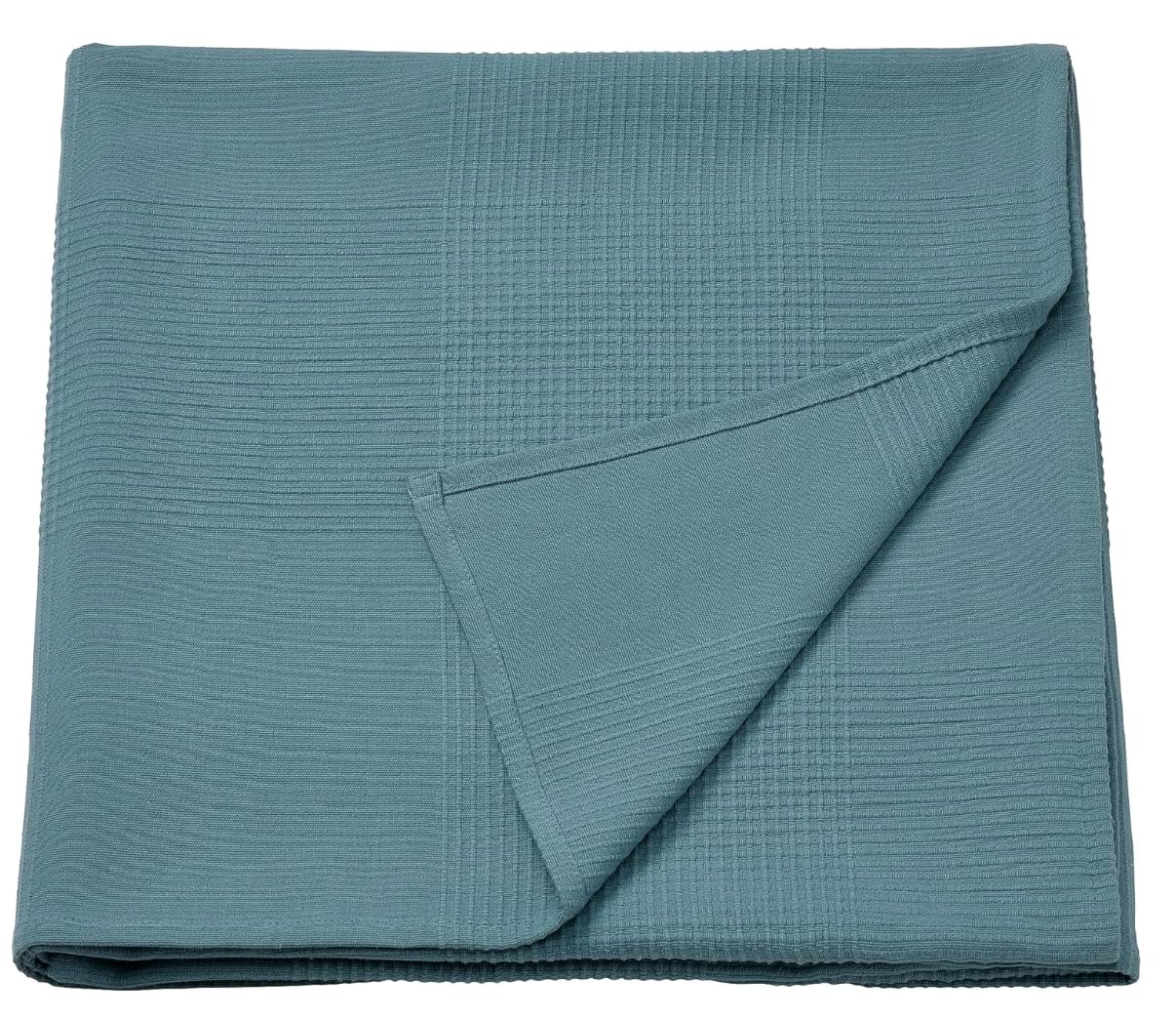 Couvre-lit bleu clair 230x250 cm en pur coton Indira pour lit double