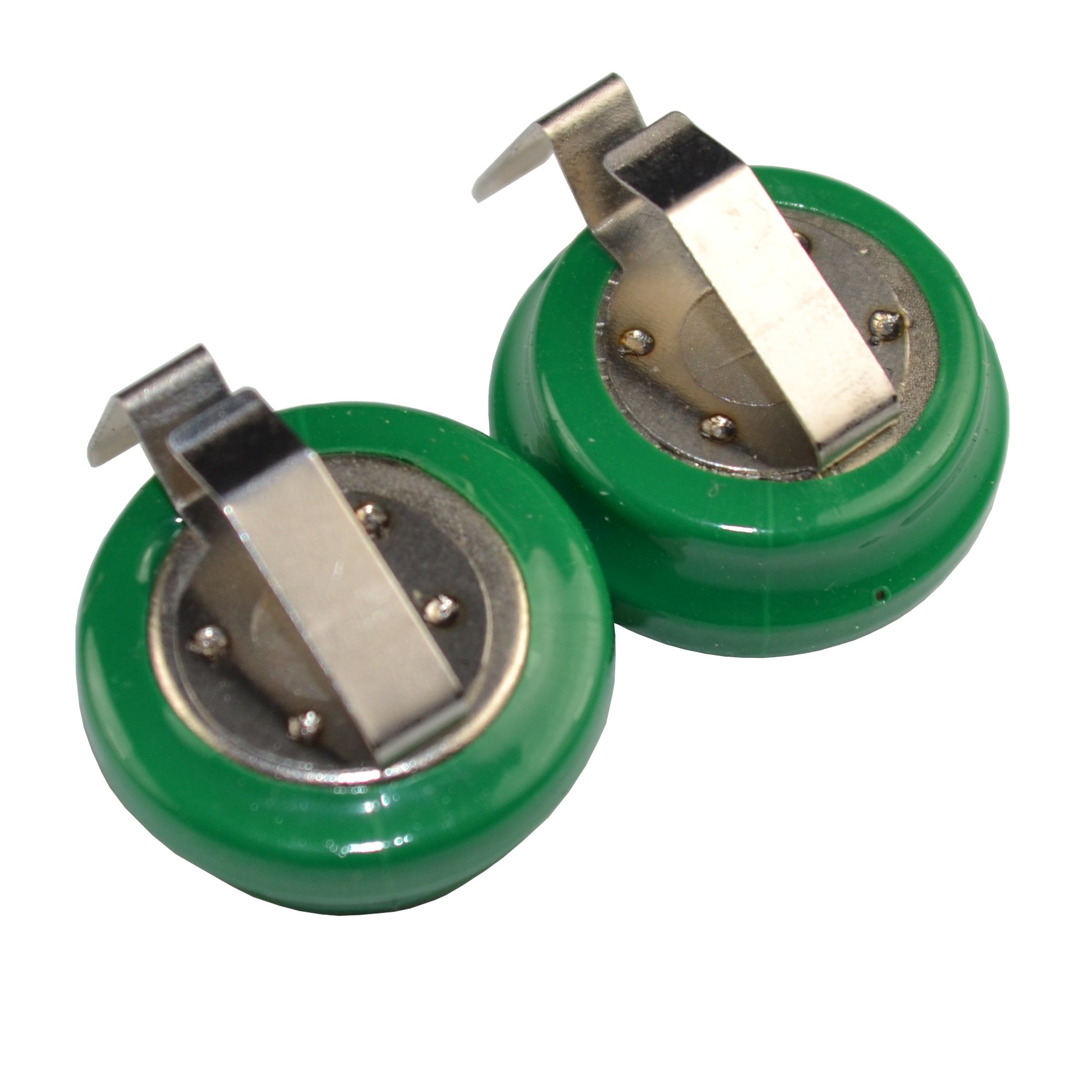 HQRP 2-Pack 2.4V 80mAh Ni-MH Cell Memory Backup Battery Compatible with 2/V80H V80H 80-H 55608101501 Replacement with Spring Tabs