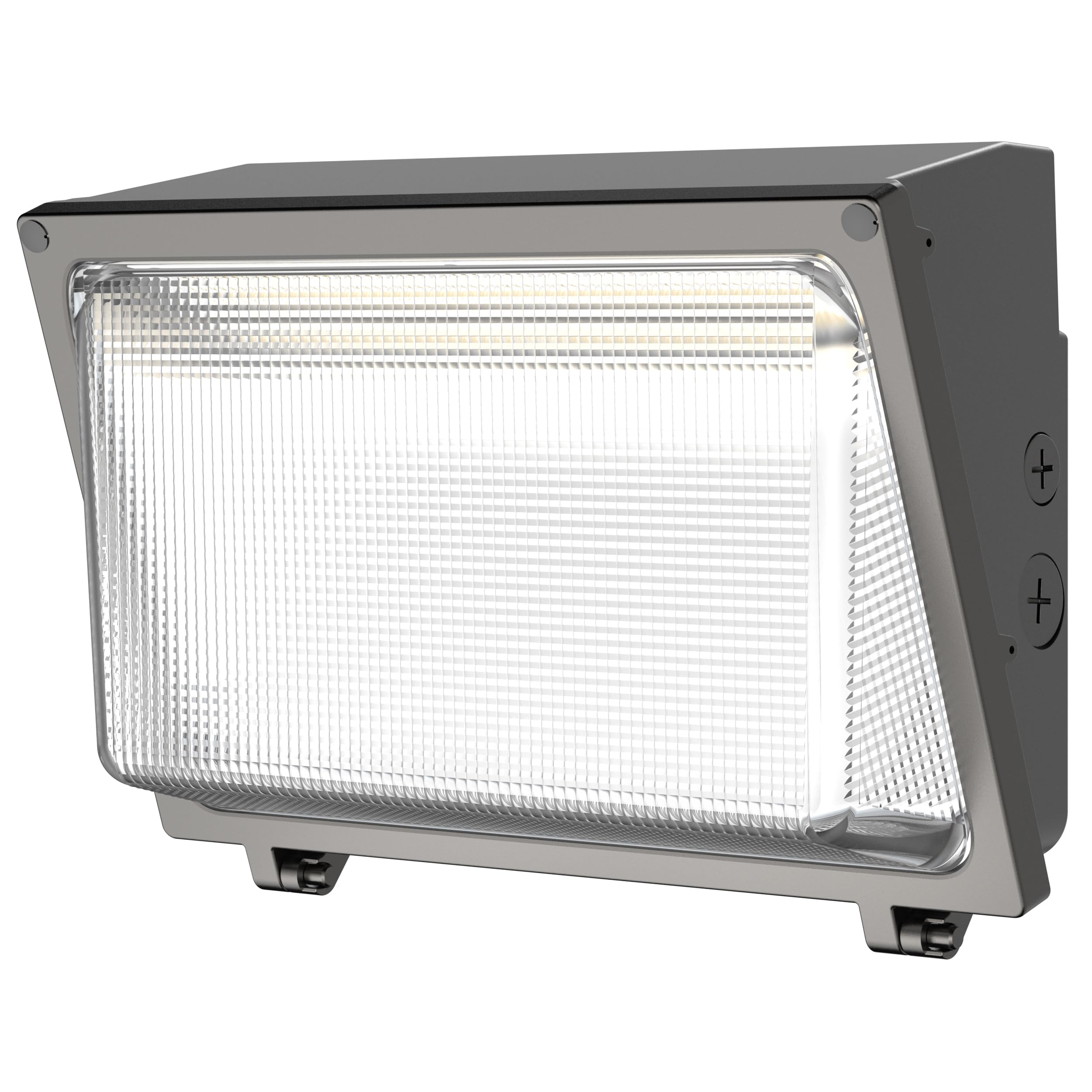 HYPERLITE LED Wall Pack Light: 120W 18000LM Glass Lens Wall Pack