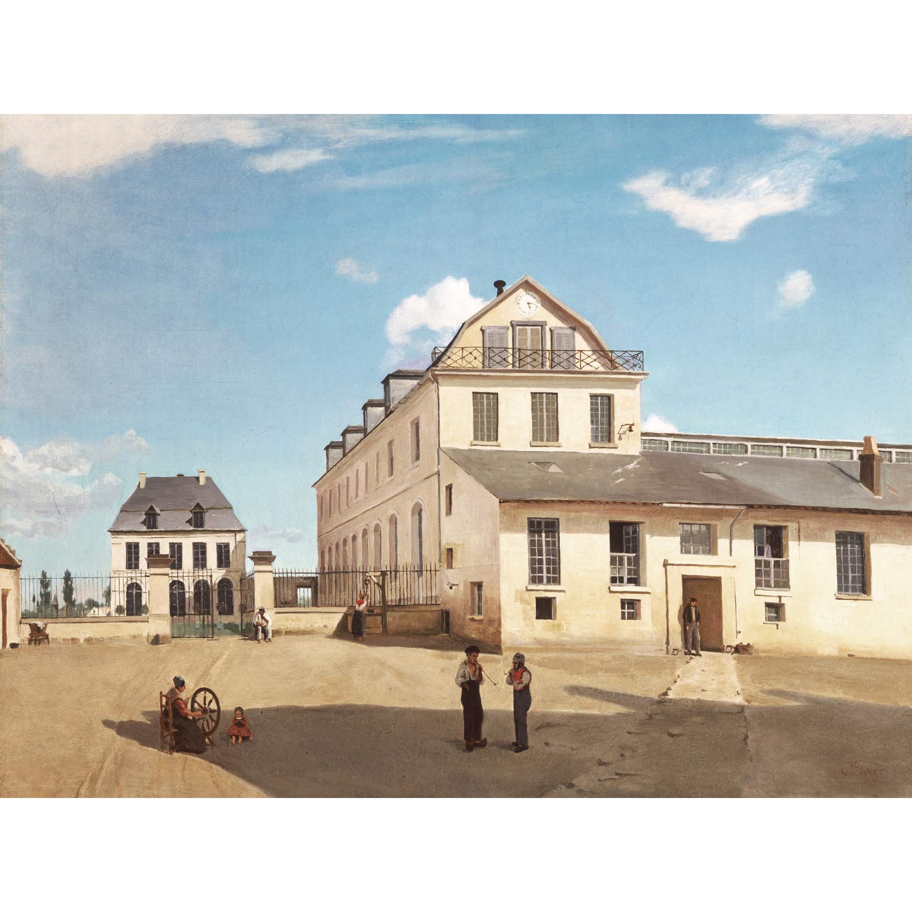 Jean Baptiste Camille Corot House And Factory Of Monsieur Henry Large Art Print Poster Wall Decor Premium Mural