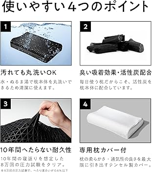Amazon.co.jp: ヒツジのいらない枕 テンセル枕カバー付 まくら 低反発
