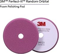 Vista 2 de 3M Perfect-It Almohadilla de pulido de espuma orbital aleatoria, 5"/130 mm, Púrpura, 34123, para compuesto y pulido automotriz