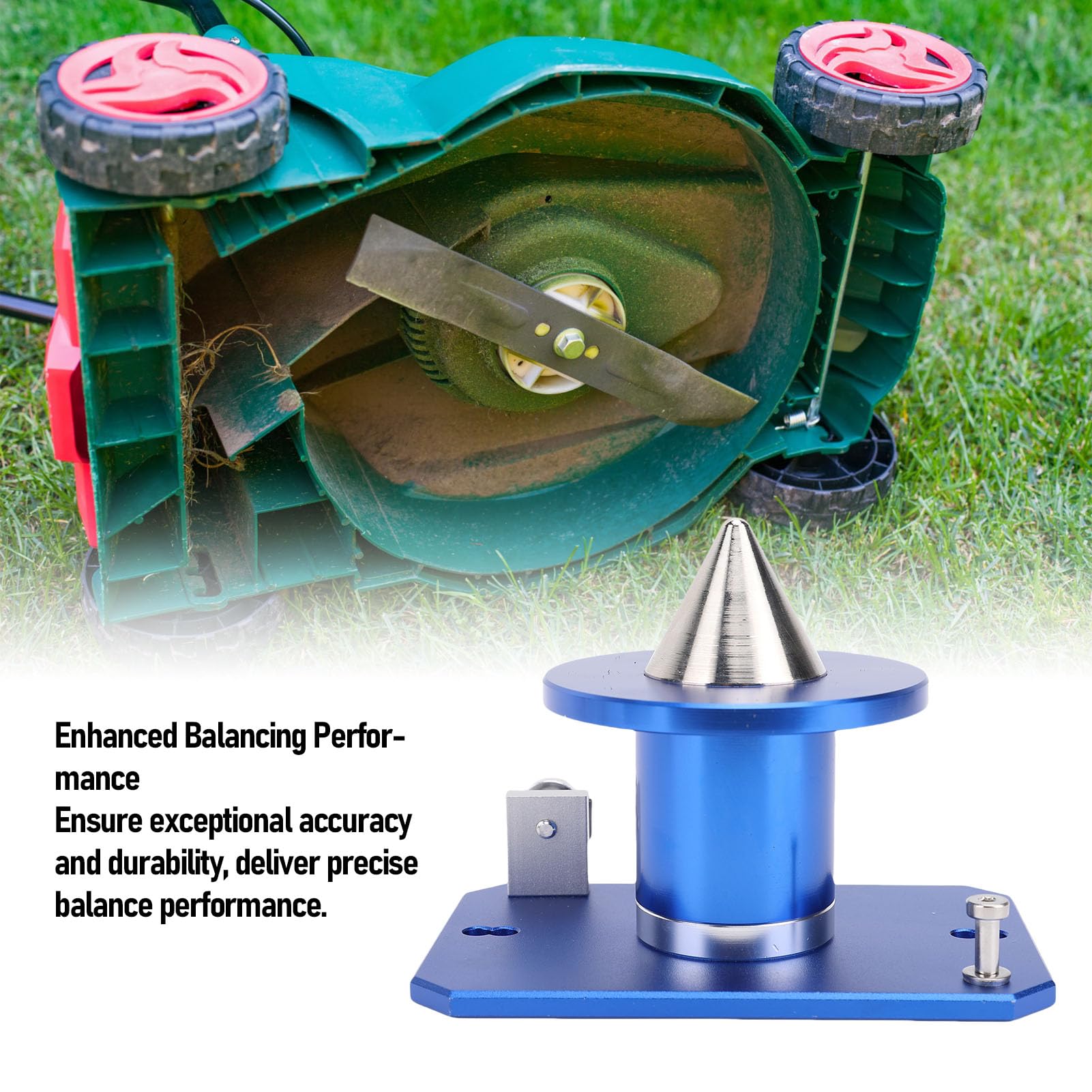 Balanceador de Cuchillas Ajustable para Montaje en Pared Material Metálico Resistente Alineación Eficiente para Propietarios y Profesionales (Blue)