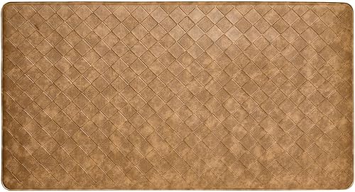 Miniatura 8 de Home Dynamix Trenton Solace Tapete de cocina tradicional texturizado de diamante, negro, 17 x 39 pulgadas