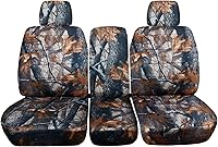 Vista 12 de Totally Covers Compatible con fundas de asiento de camión Ford F-150 2009-2010 Camo (banco dividido delantero 40/20/40) con 2 reposacabezas, consola
