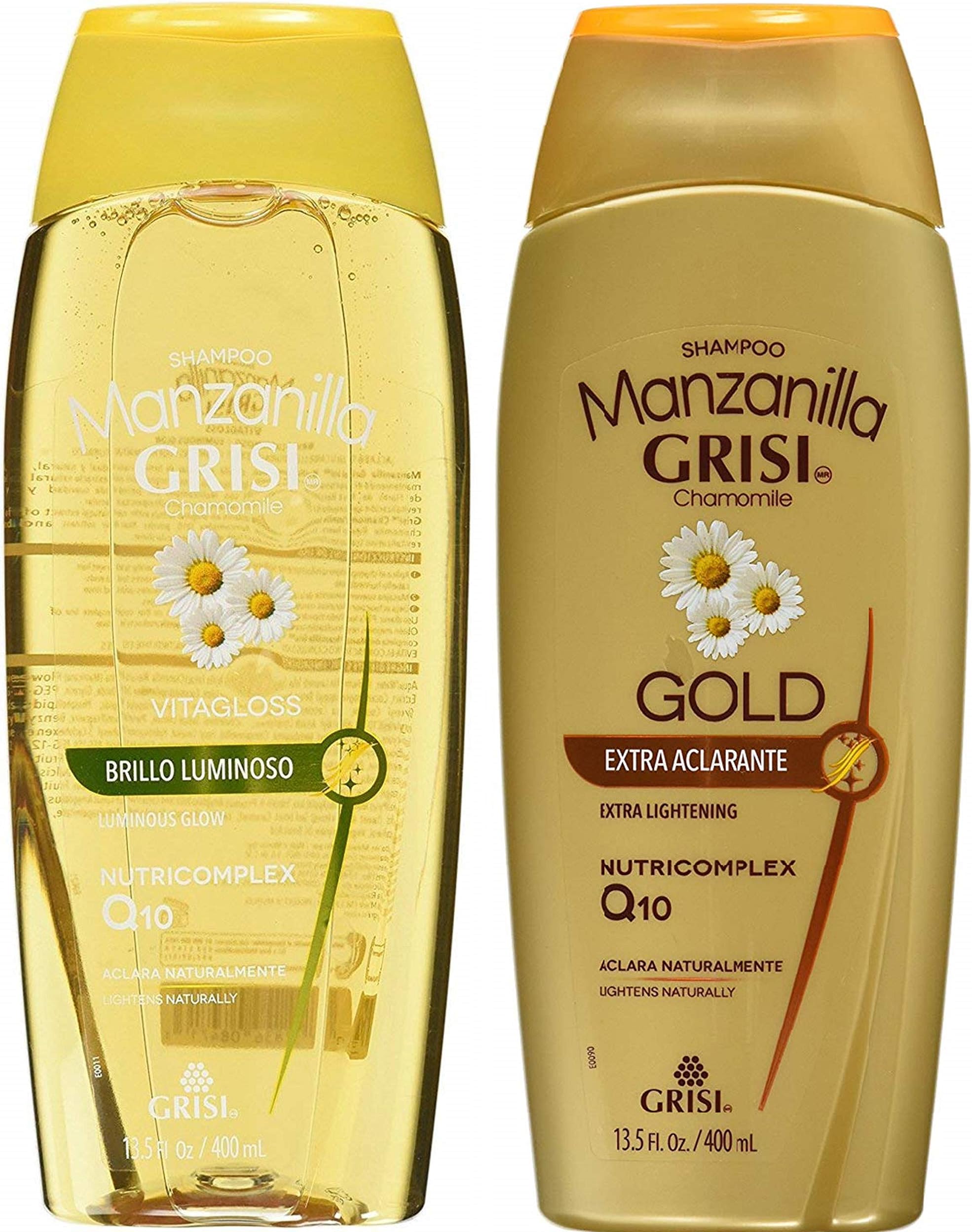 Manzanilla (Chamomille) Natural Gloss Shampoo & Silky & Shine Conditioner Set 400ml