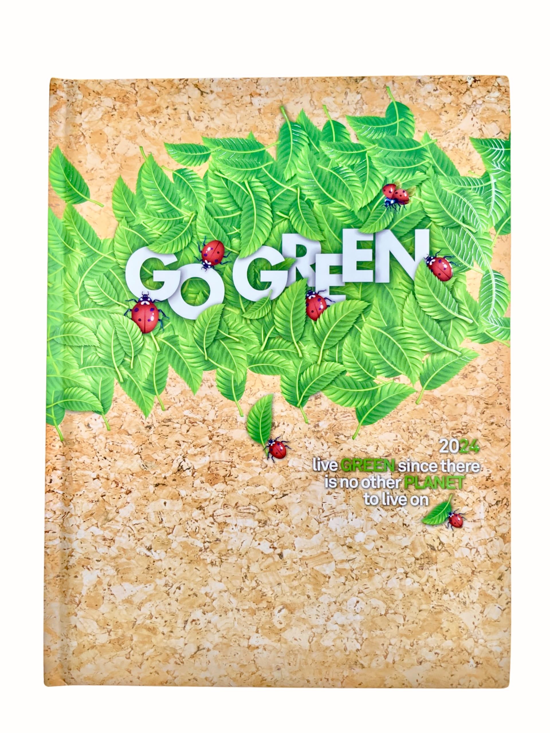 Cubic 2024 Green theme Executive Size Dairy|B5 Size|Month Cut|With 