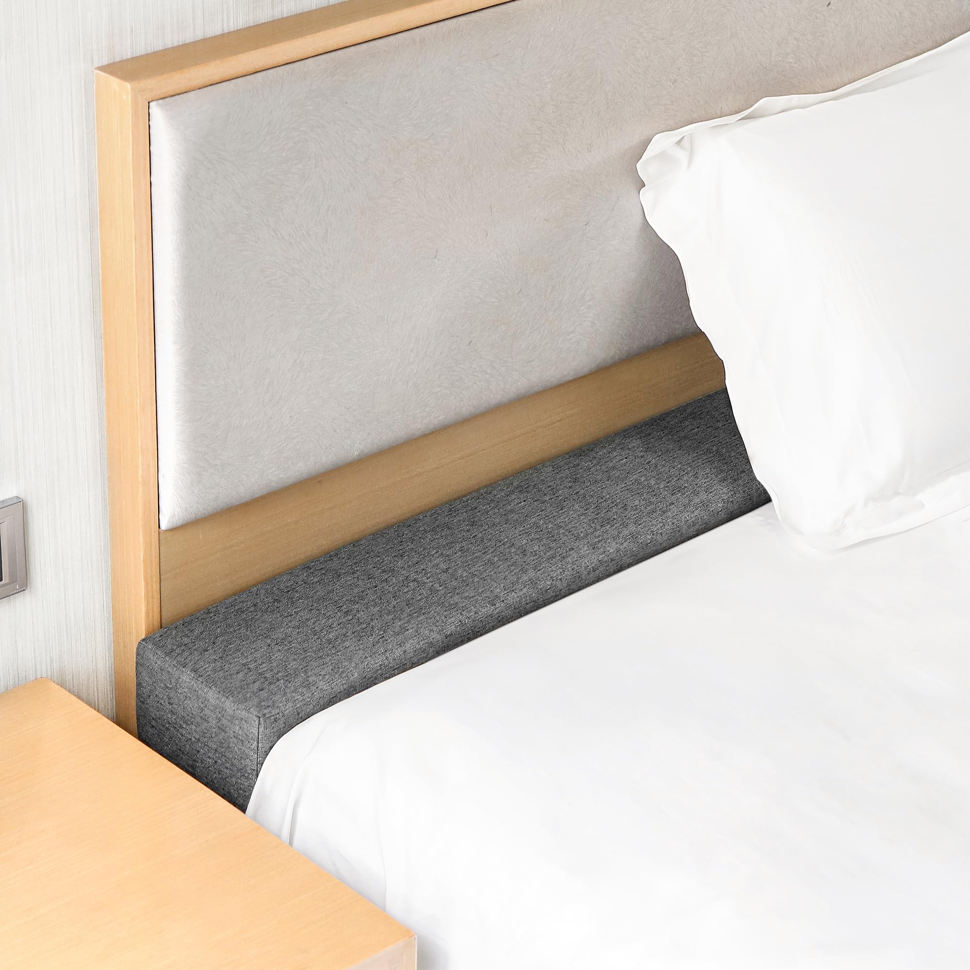 Bed Gap Filler for Full Mattress, High-Density 45D Sponge, Removable and Washable Cover, Mattress Extender Filler for Headboard Gap, Bed Space Crack, Wall(54"×8"×8", Full)