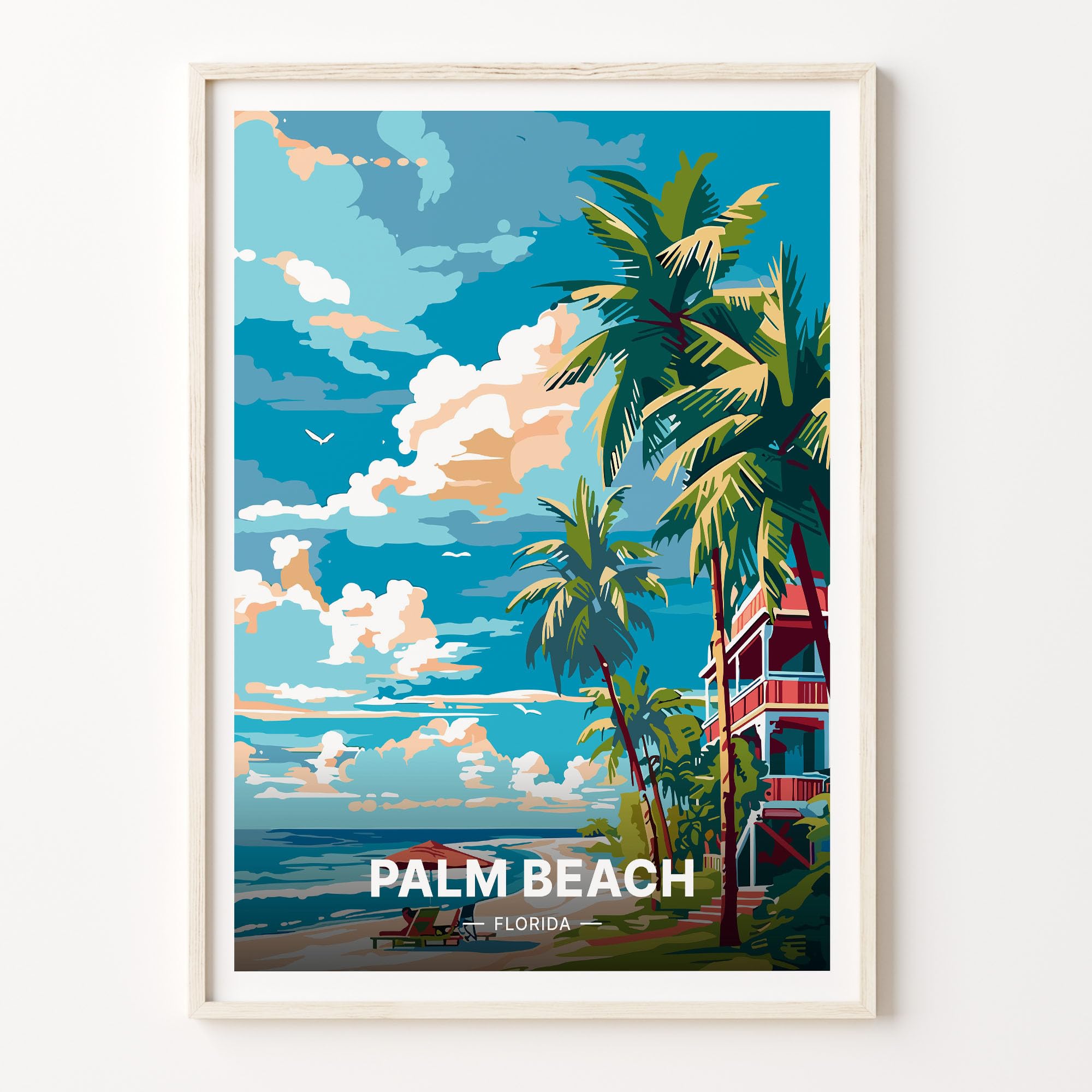 Florida Vintage Beach Art