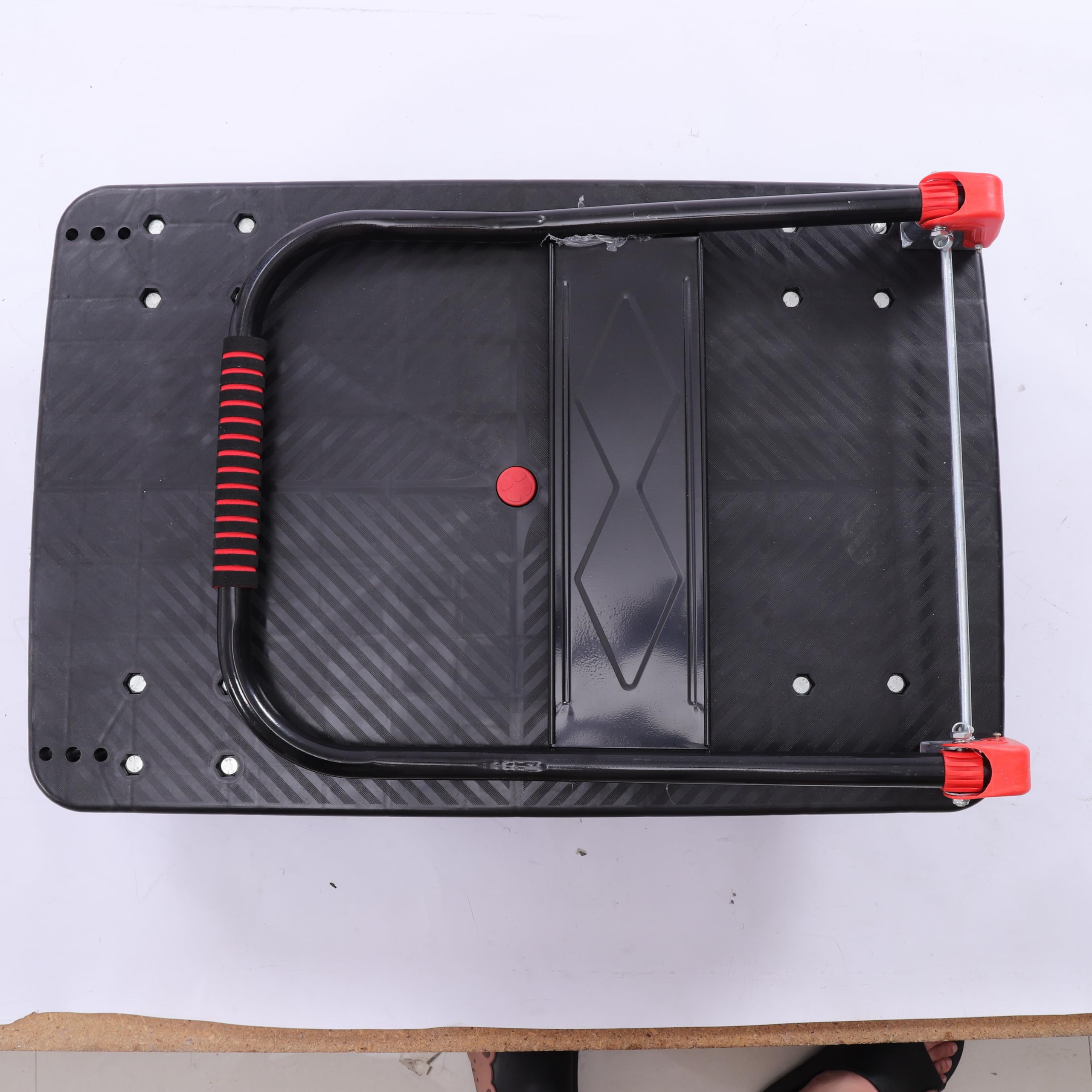 Carro de plataforma plegable, carro de transporte máximo de 400 kg, carro de transporte plegable con ruedas silenciosas y asas, carretilla para uso en el hogar, oficina, TGFYT4534