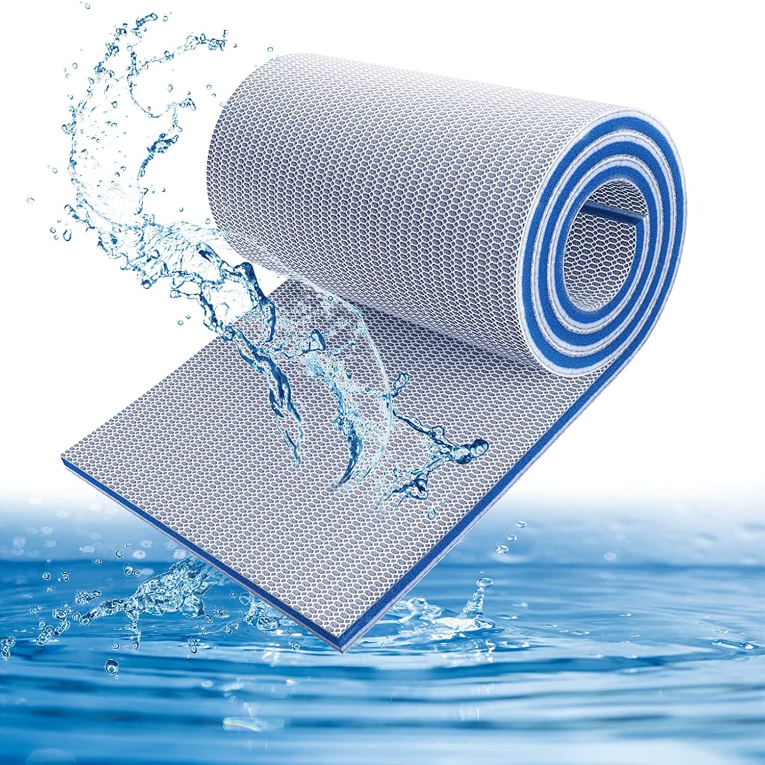 Despacito 40*50 cm Filter Sponge for Aquarium 8 Layer Reusable Fish Tank Sponge Filters for Mechanical and Biological Filtration Washable Sponge for top Filter Aquarium Filter Sponge Pad 2CM Thickness