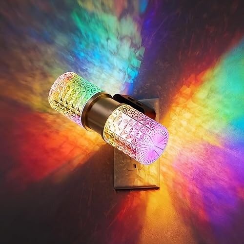 Miniatura 21 de L LOHAS LED Luz Nocturna, Luces Nocturnas Enchufables a la Pared con Cambio de 10 Colores RGB, Luz Nocturna Enchufable a la Pared, Sensor de RGB