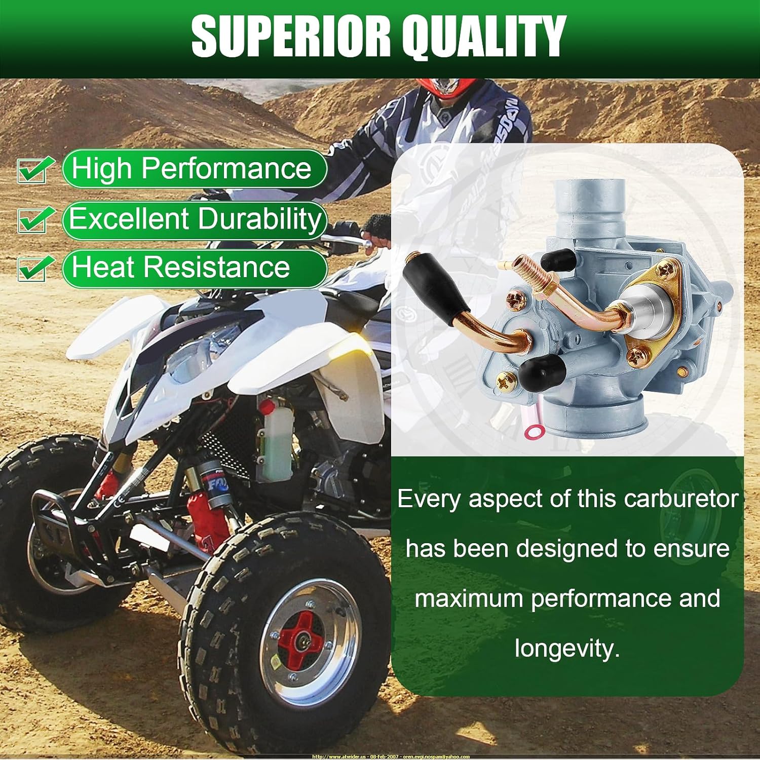 Carburetor Compatible with Polaris Sportsman Scrambler Predator 50 90 50cc 90cc Carb ATV Quad Yamaha Jog 90 100 90cc 100cc 4DM E-Ton Viper RXL70 2-Stroke RXL50 AXL50 TXL50 Beamer R2