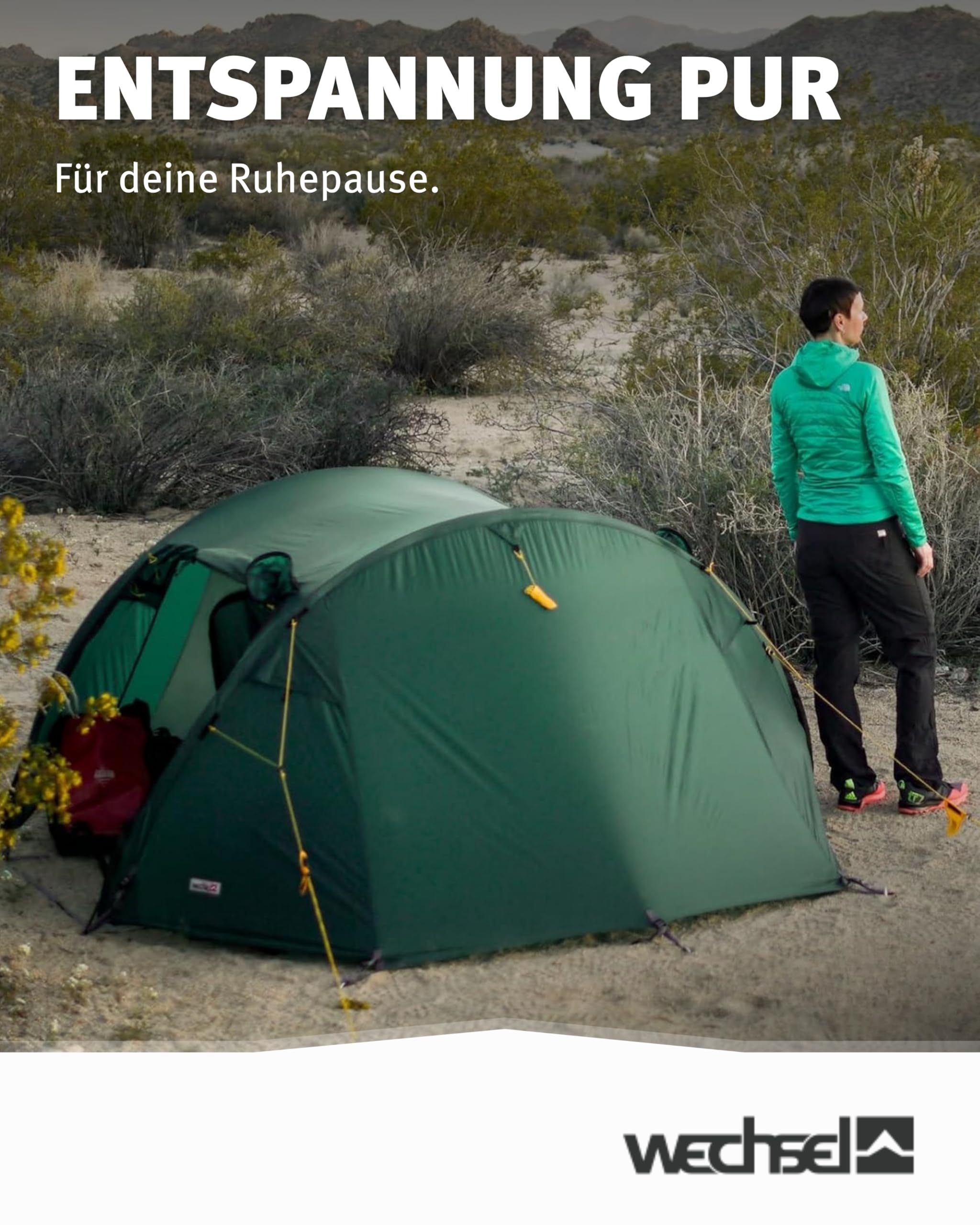 Wechsel Pioneer I Zero-G Trekkingzelt für 2 Personen I schnell aufbaubares Leichtgewichtszelt I kompakt & transportabel I ideales Outdoor-Zelt für Camping, Wandern & Radreisen