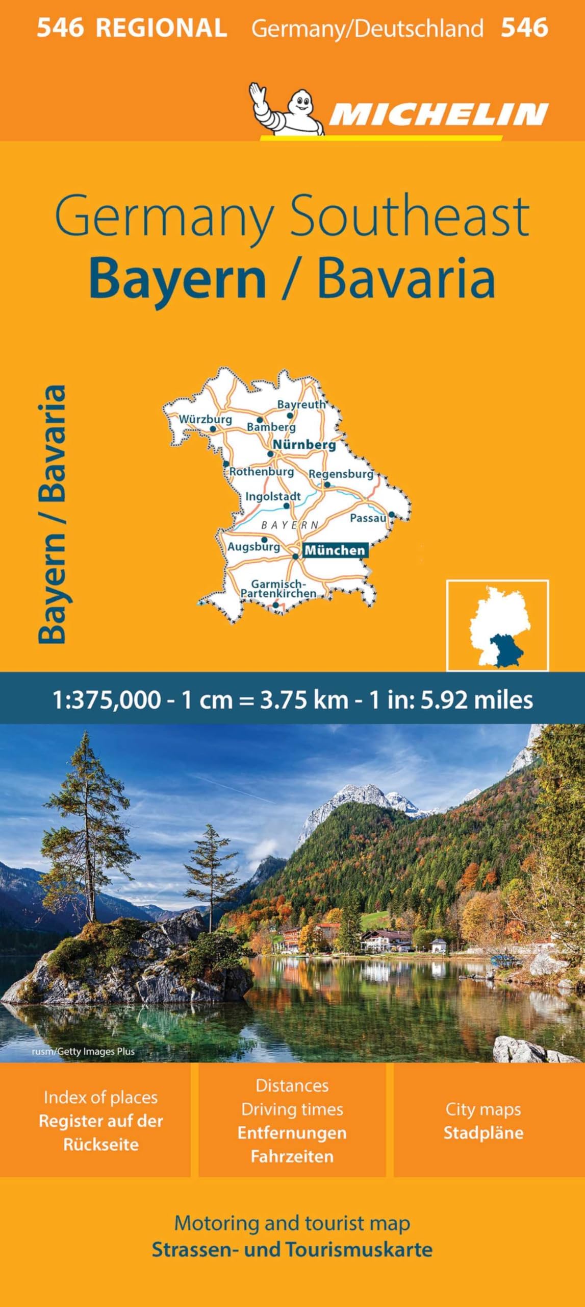 Germany Southeast Map 546 Bayern (Maps/Regional (Michelin))