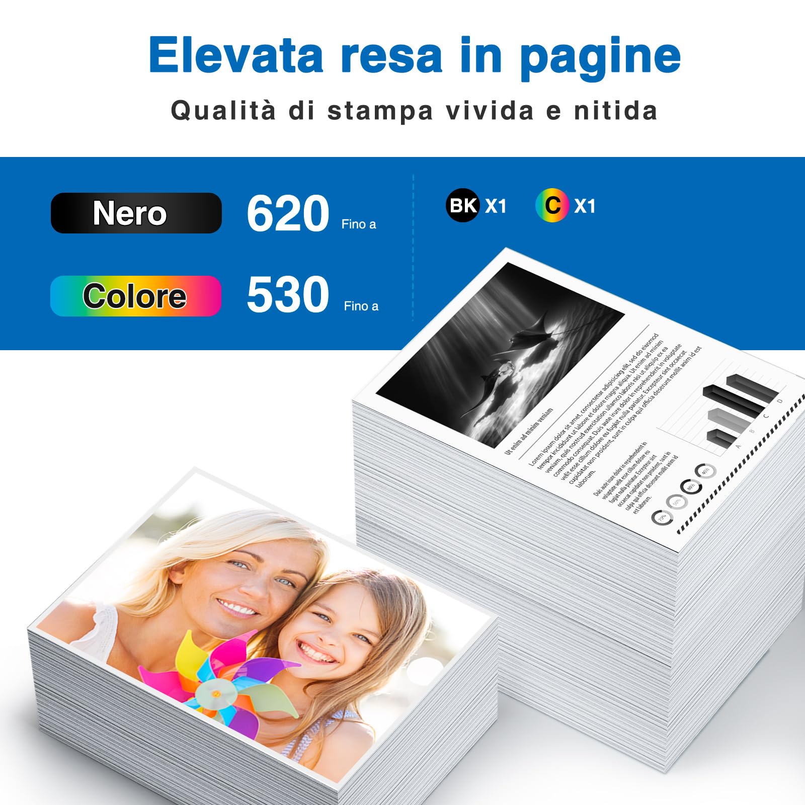 Starink PG-540/CL-541 XL Compatibile con Cartucce Canon 540 541 XL Multipack (1 Nero, 1 Cartuccia Colore) per Canon Pixma TS5150 MG3650 MG3600 MG4250 MX475 MX375 MX535 MG3150 MG3500