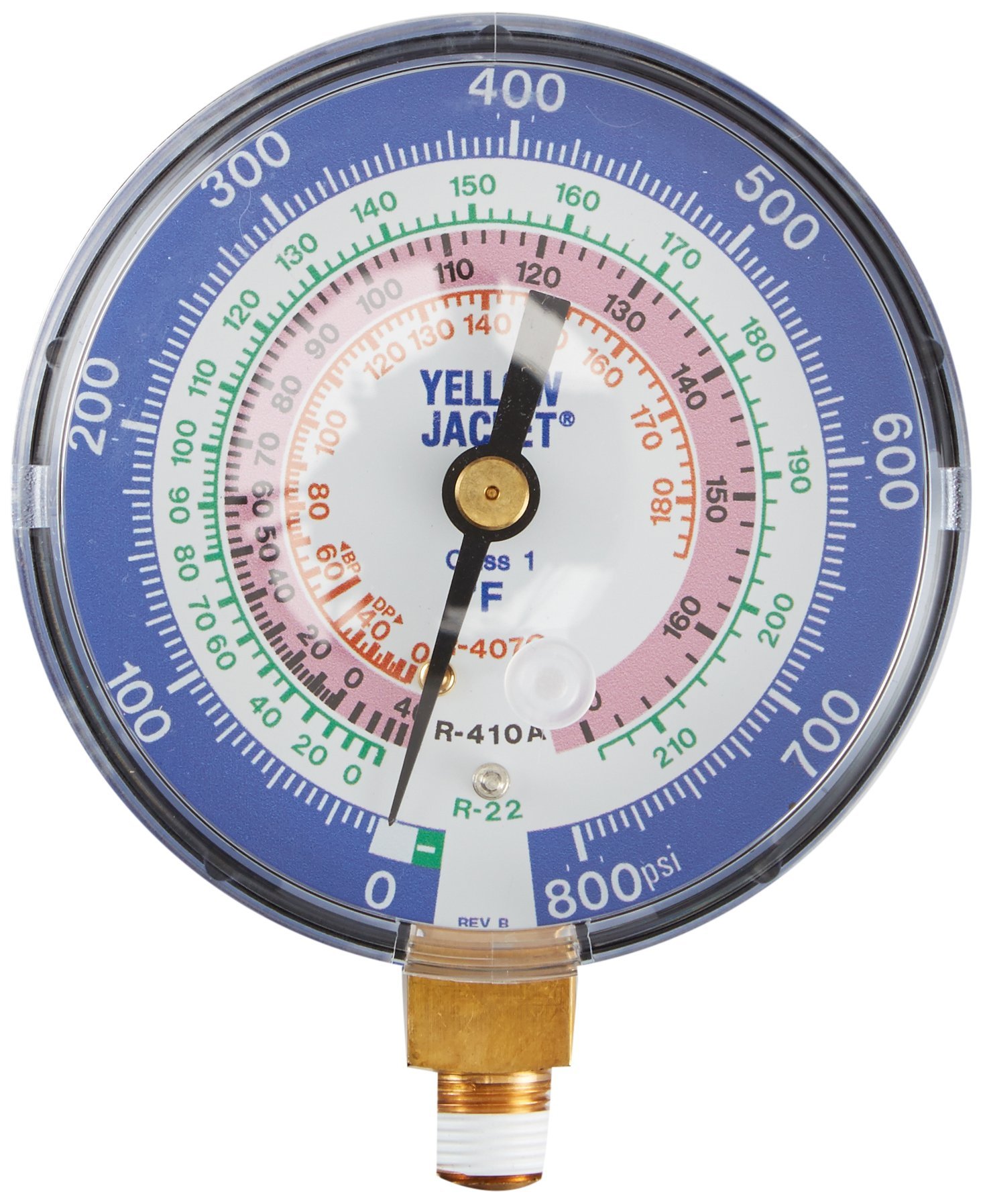 Yellow Jacket 49134 Low Side Replacement Gauge, R-22/407C