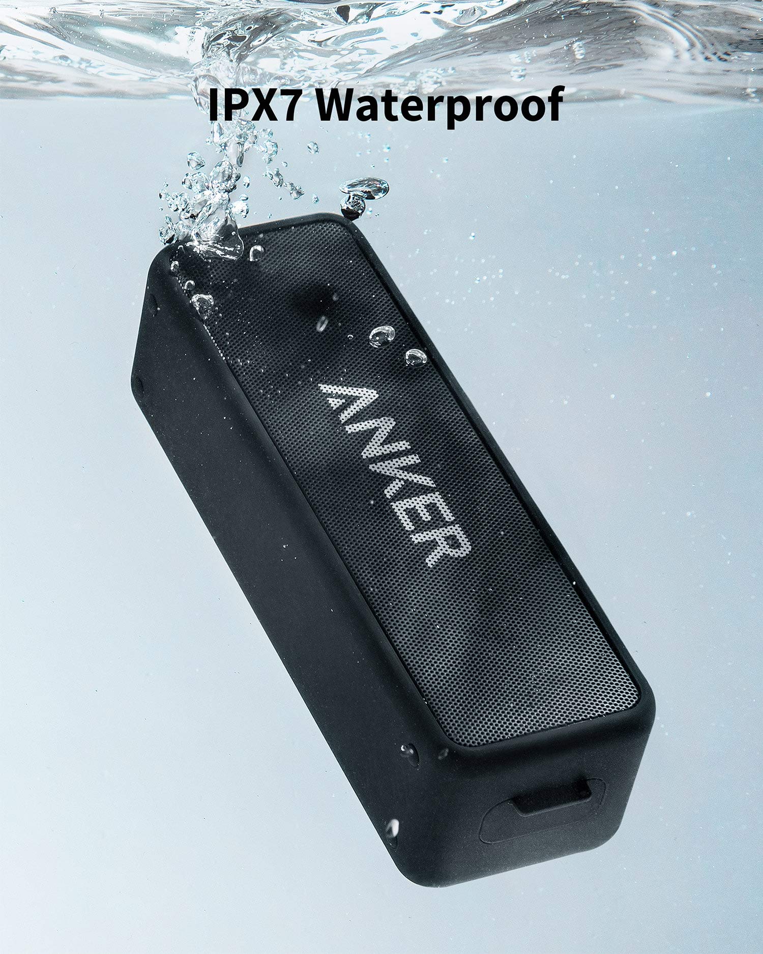 Anker Soundcore 2 Portable Bluetooth Speaker with Stereo Sound, Bluetooth 5, Bassup, IPX7 Waterproof, 24-Hour Playtime, Wireless Stereo Pairing, Speaker for Home, Outdoors, Travel - Image 4